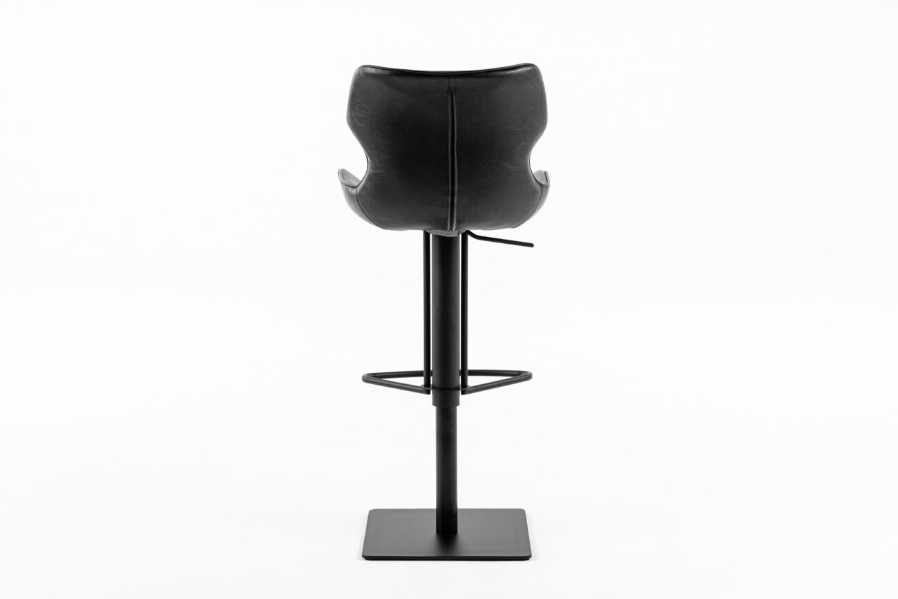 Modrest Jamila - Modern Dark Brown Eco-Leather Bar Stool - Image 3