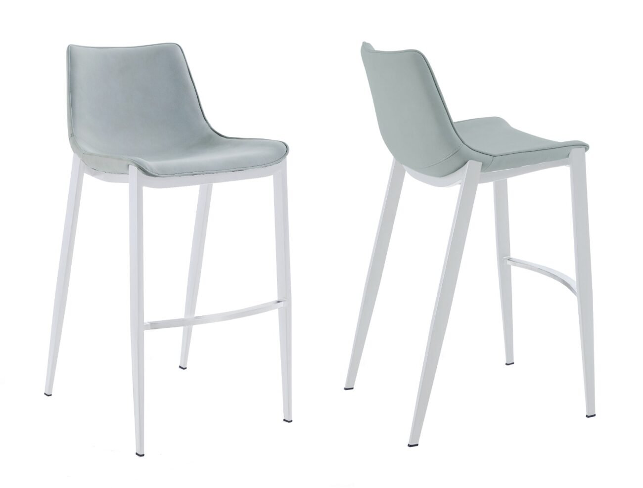 Modrest Jane - Modern Light Grey Counter Stool Set of 2 - Image 3