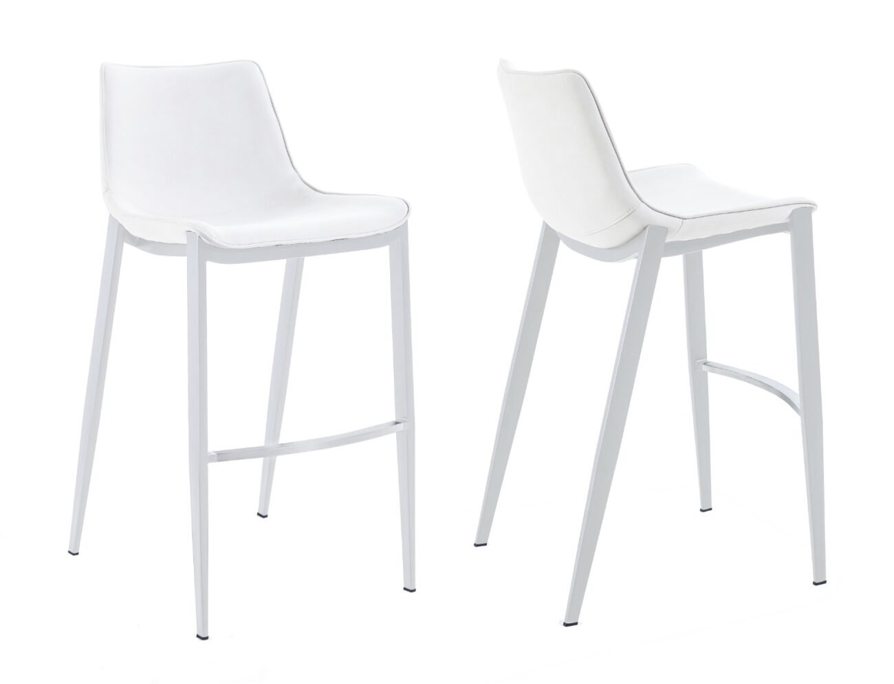 Modrest Jane - Modern White Counter Stool Set of 2 - Image 3