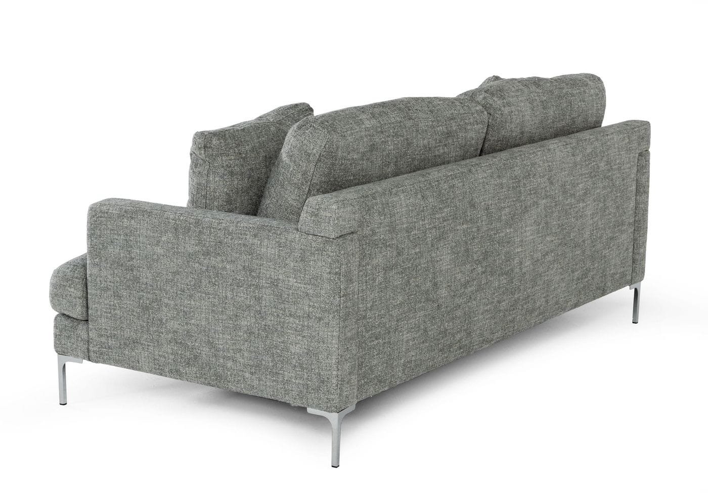 Divani Casa Janina - Modern Dark Grey Fabric Sofa - Image 3