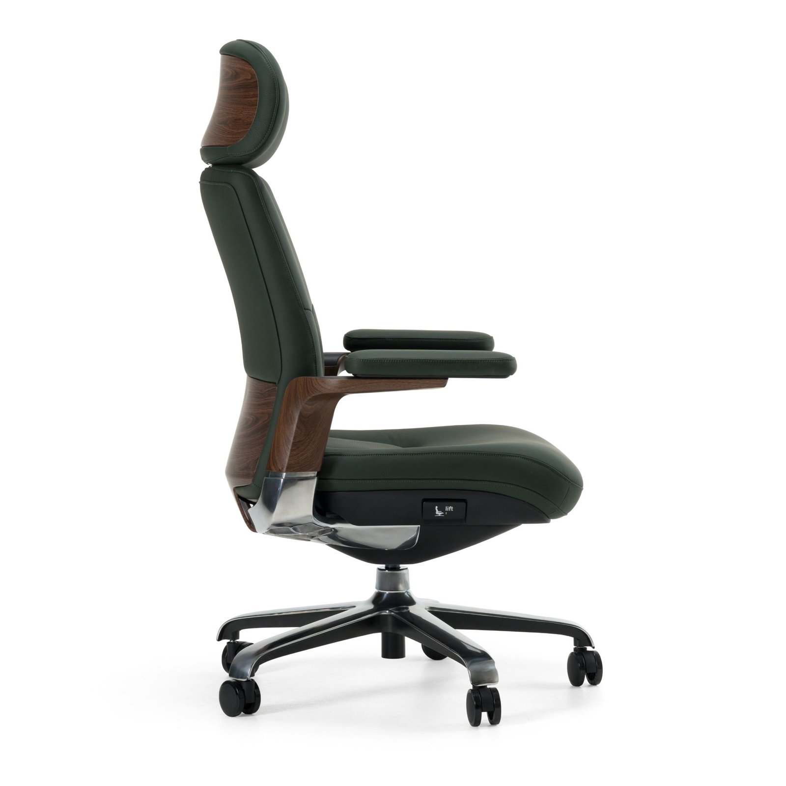Modrest Johnson - Modern Green Leather Executive Office Chair - Image 2