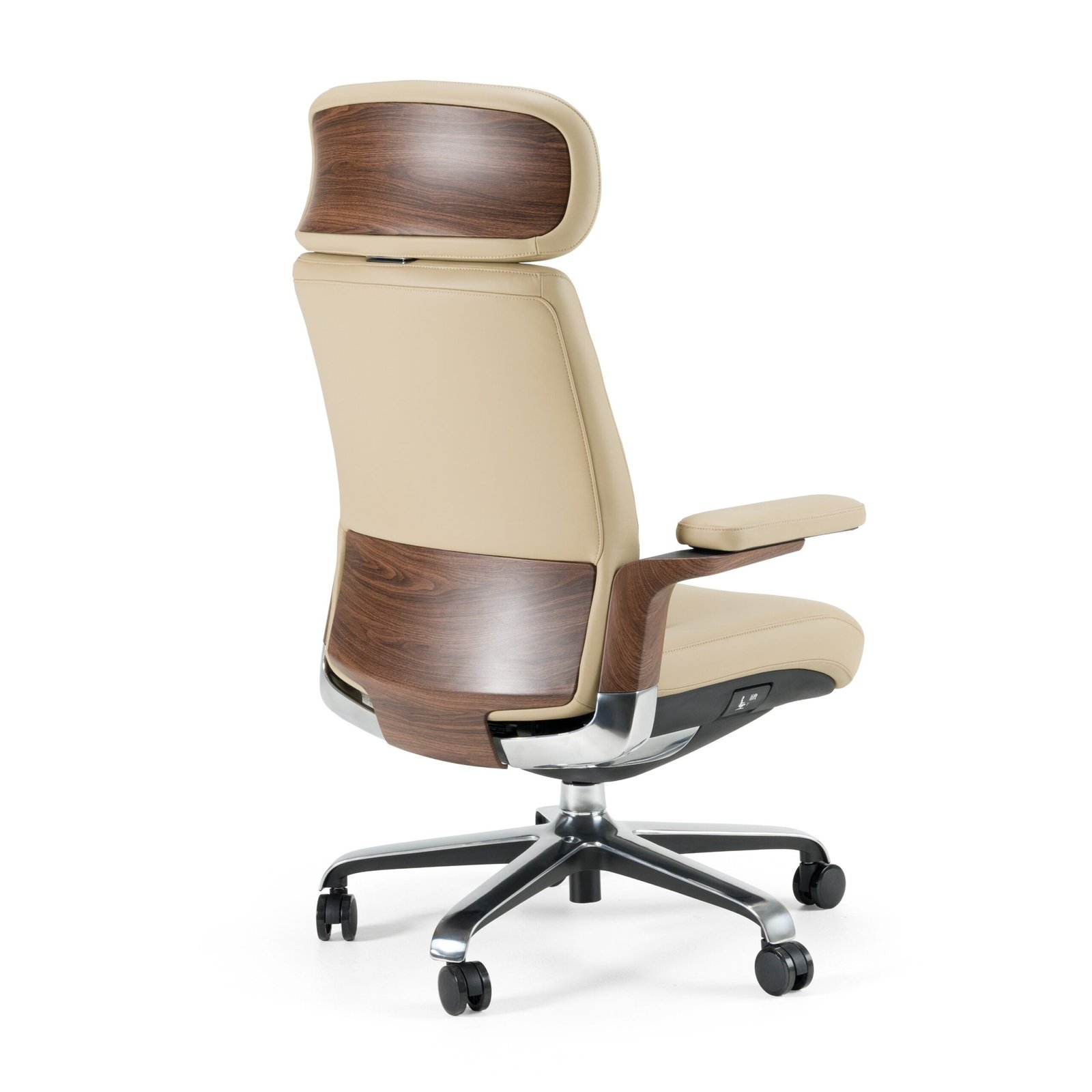 Modrest Johnson - Modern Beige Leather Executive Office Chair - Image 3