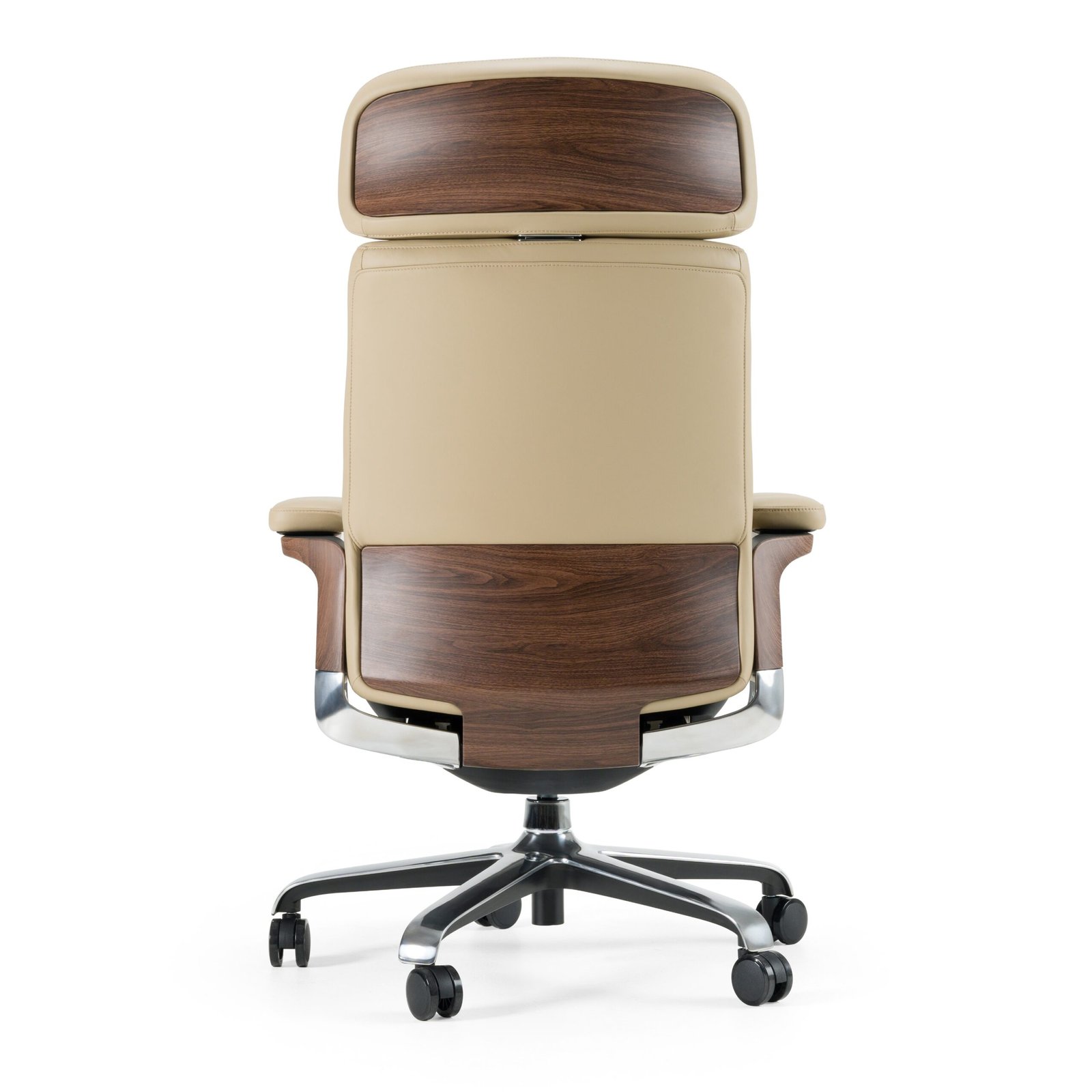 Modrest Johnson - Modern Beige Leather Executive Office Chair - Image 4