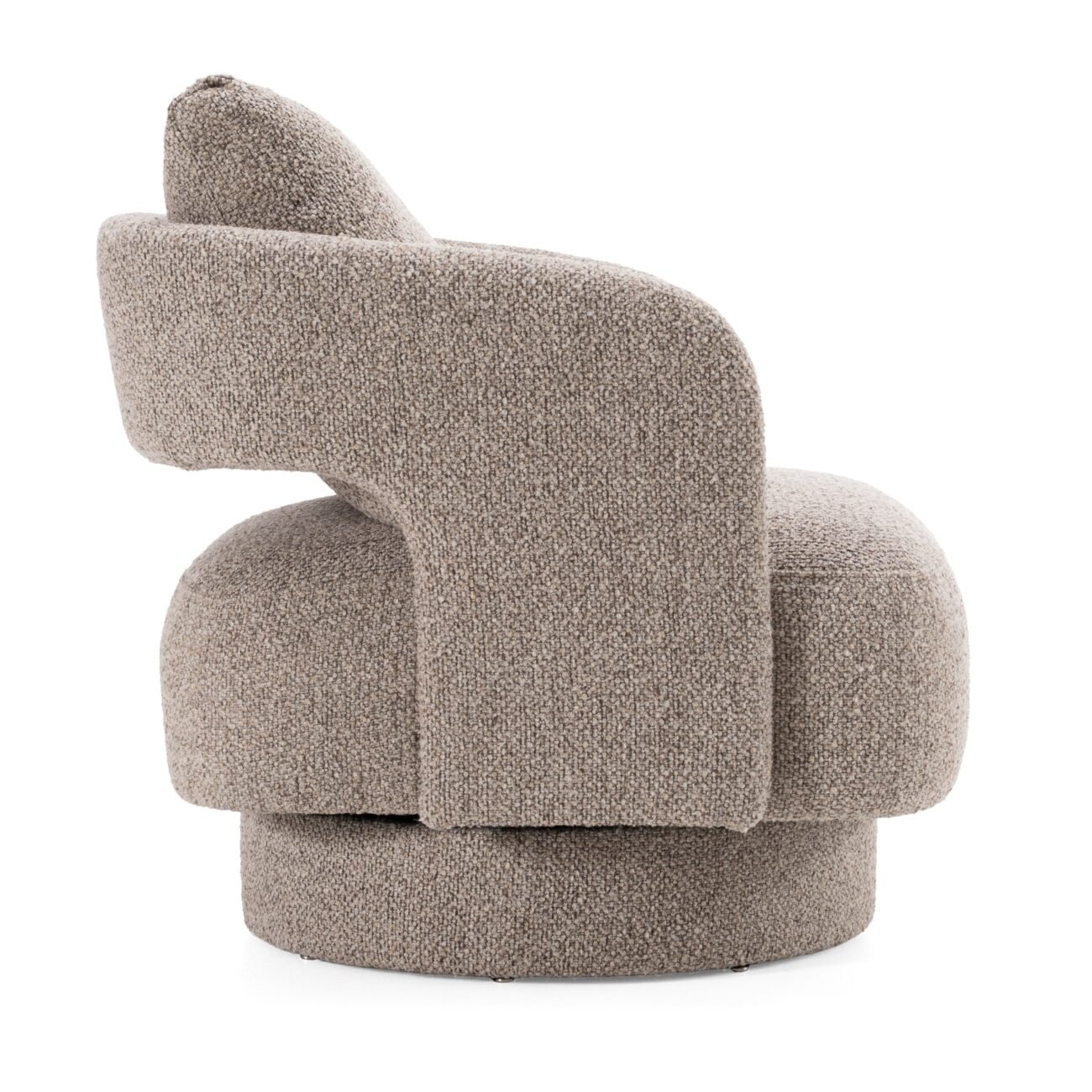 Divani Casa Johnny - Modern Brown Fabric Accent Chair - Image 2