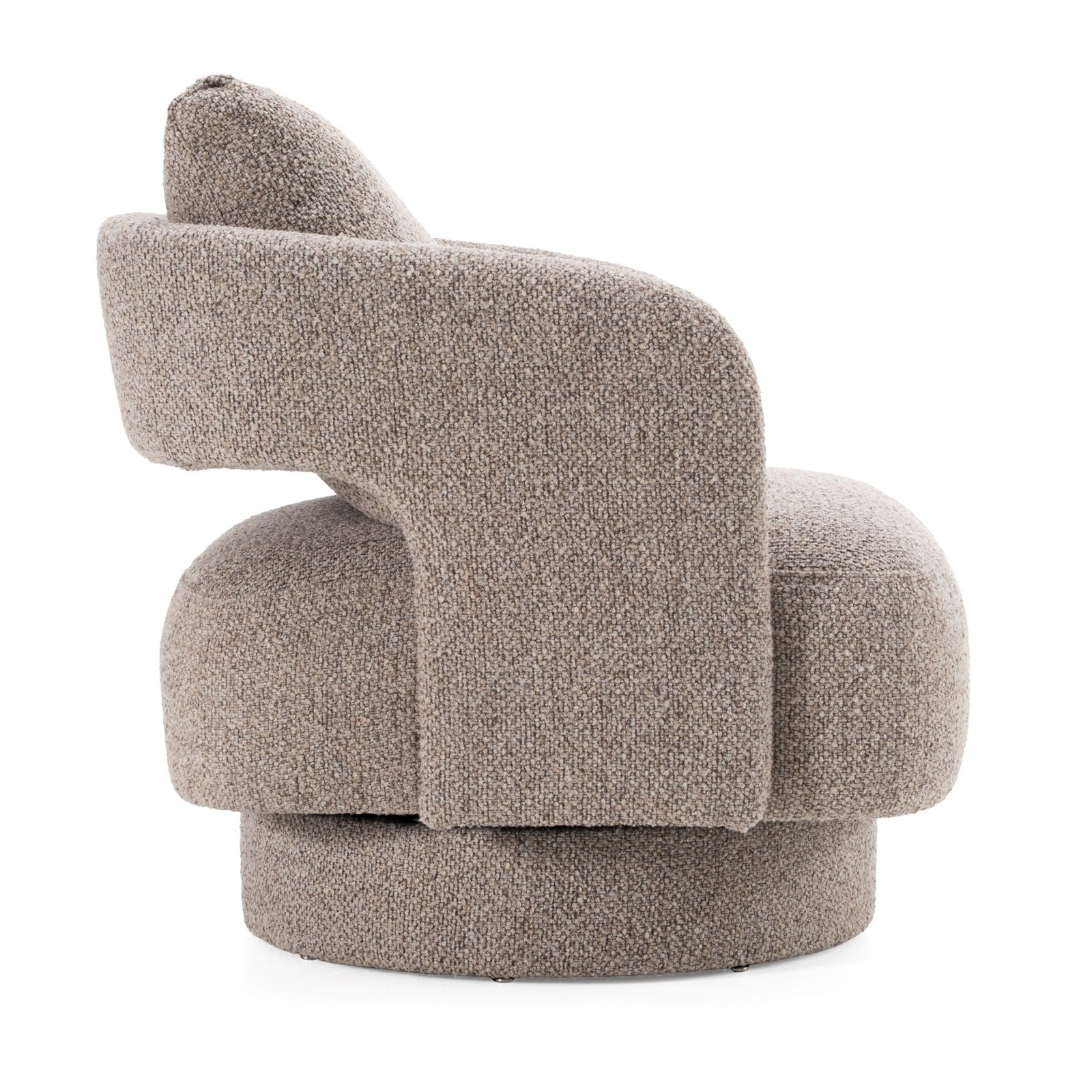 Divani Casa Johnny - Modern Brown Fabric Accent Chair - Image 2