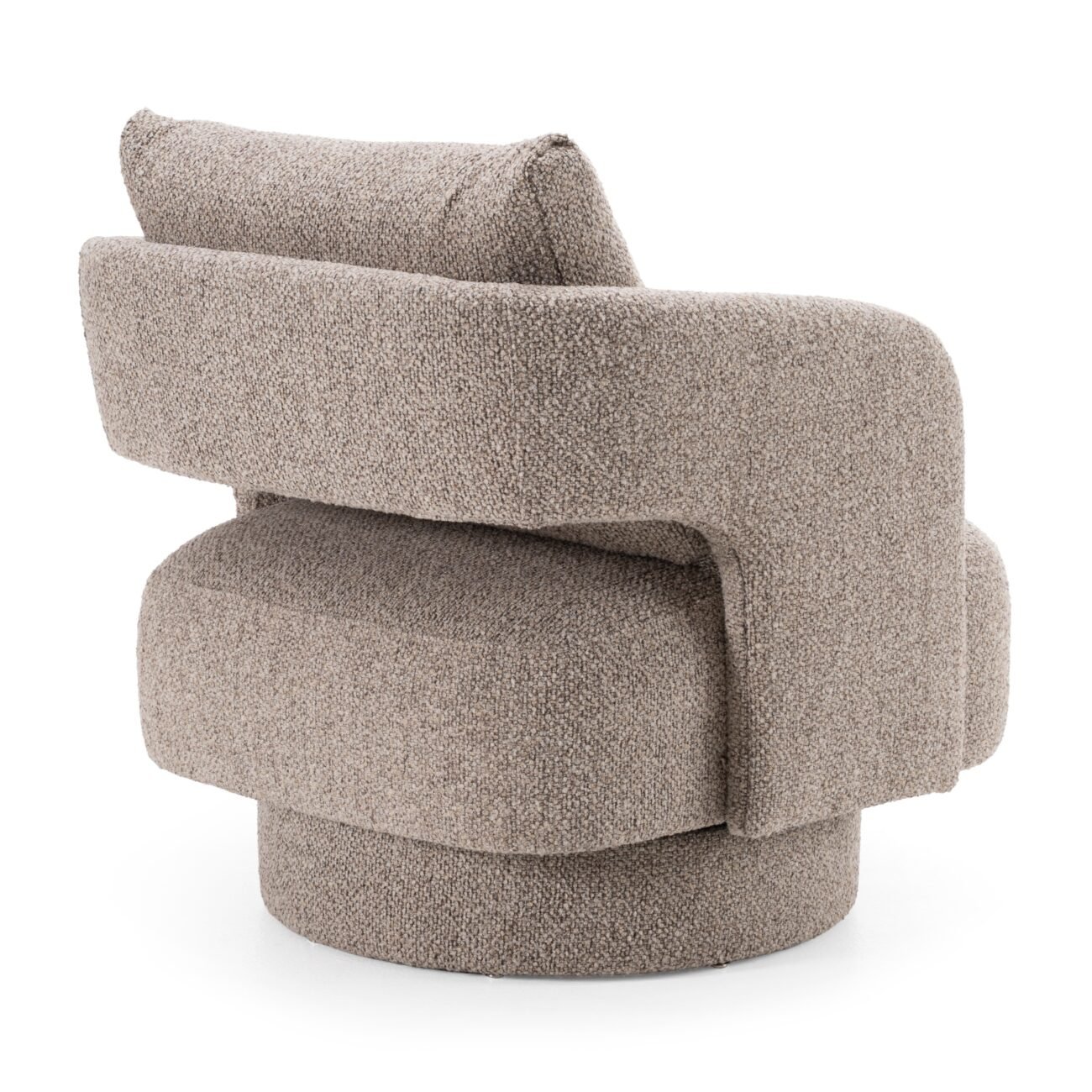 Divani Casa Johnny - Modern Brown Fabric Accent Chair - Image 3