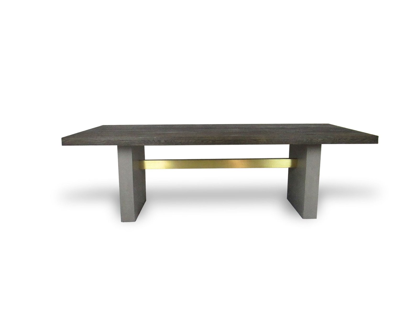 Modrest June - Modern Dark Grey & Walnut Dining Table - Image 2