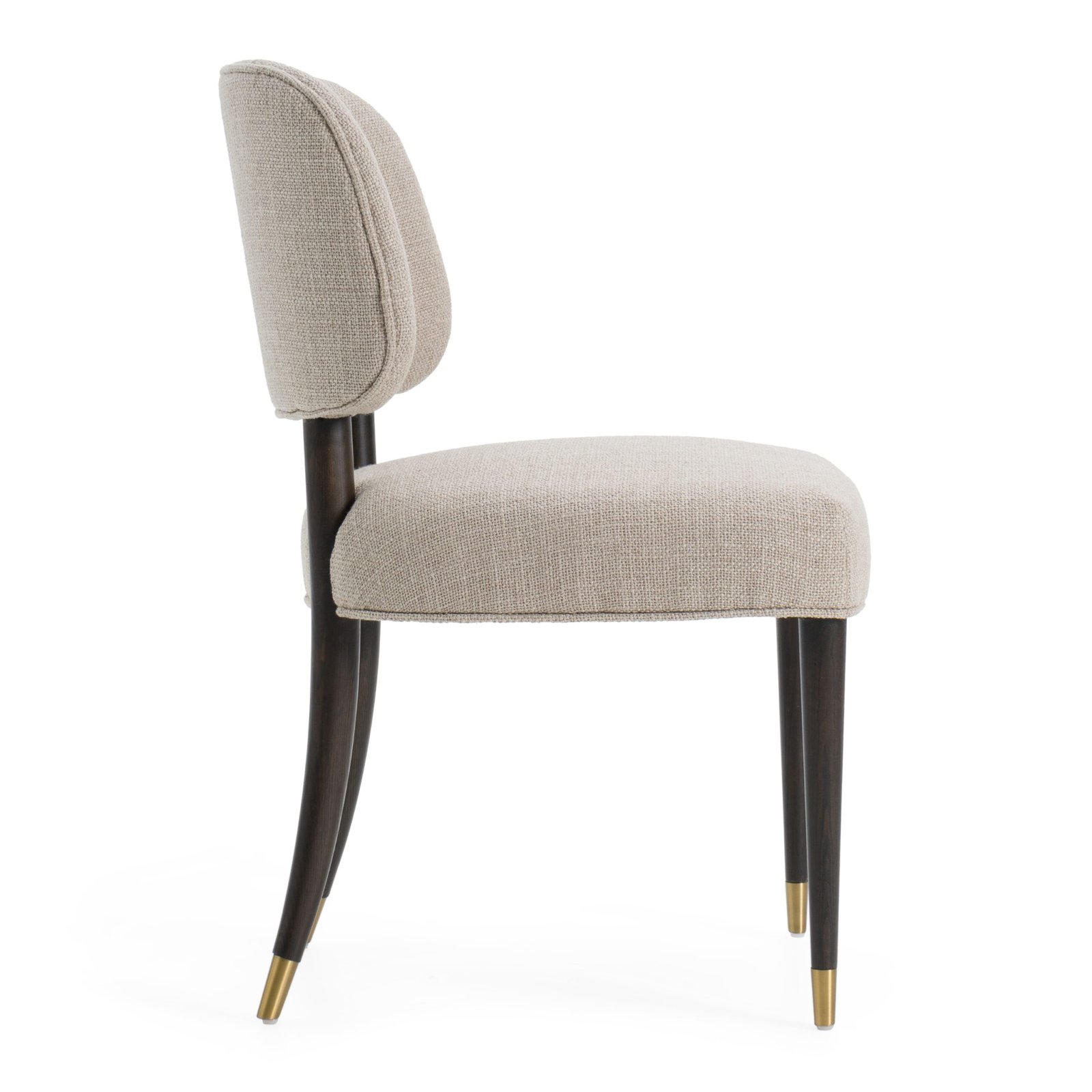 Modrest Kathy - Modern Beige Fabric + Oak Dining Side Chair (Set of 2) - Image 3