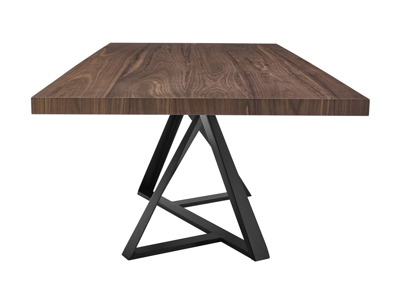 Modrest Keanna - Modern Industrial Walnut & Black Dining Table - Image 2
