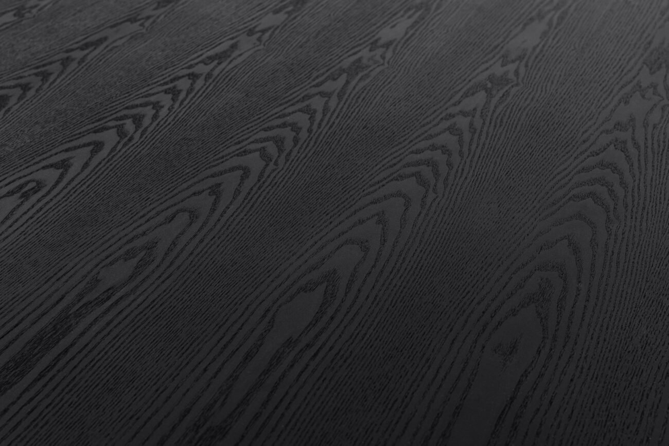 Modrest Kenda - Modern Black Ash + Stainless Steel Dining Table - Image 4