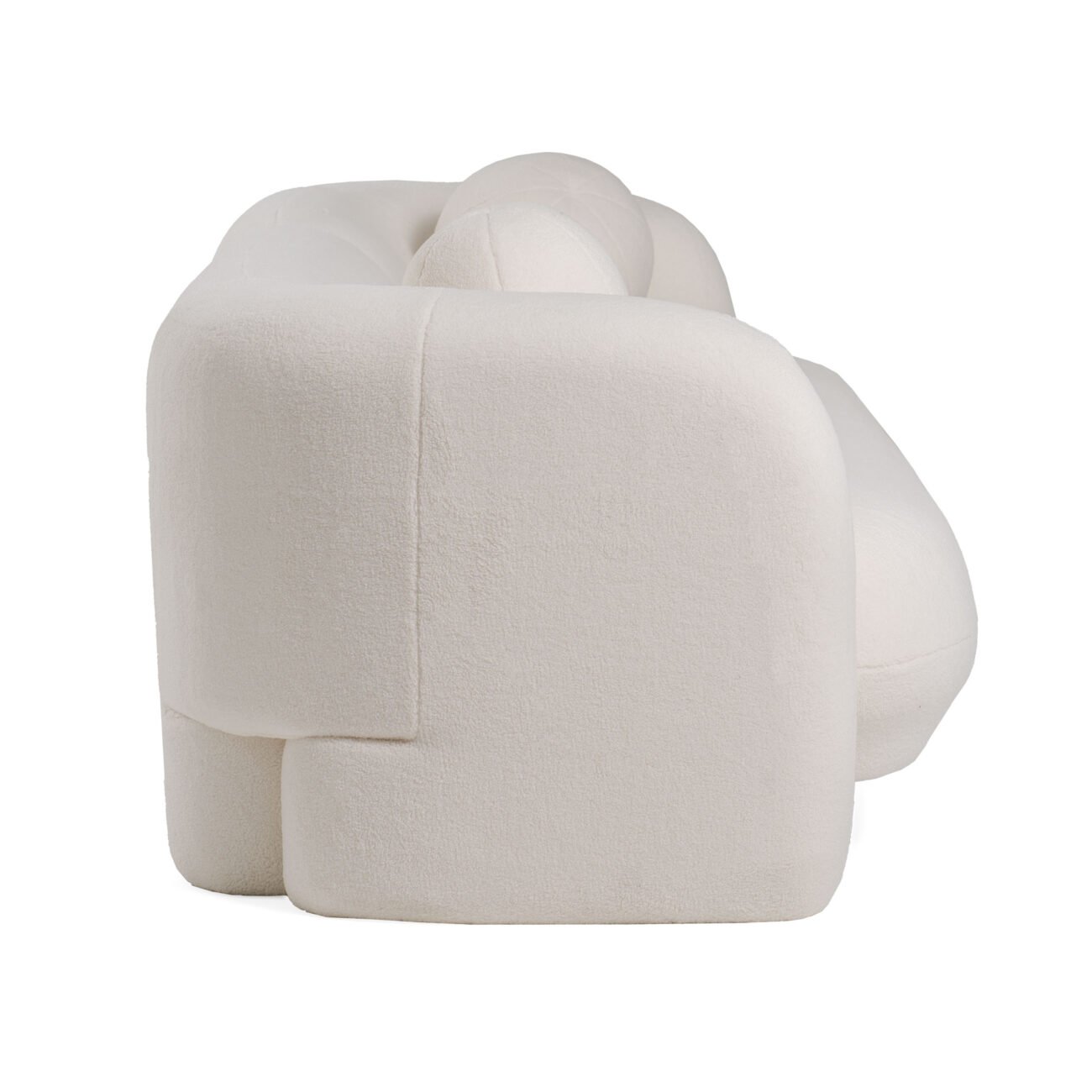 Modrest - Khan Modern 4-Seater Off White Fabric Sofa - Image 5