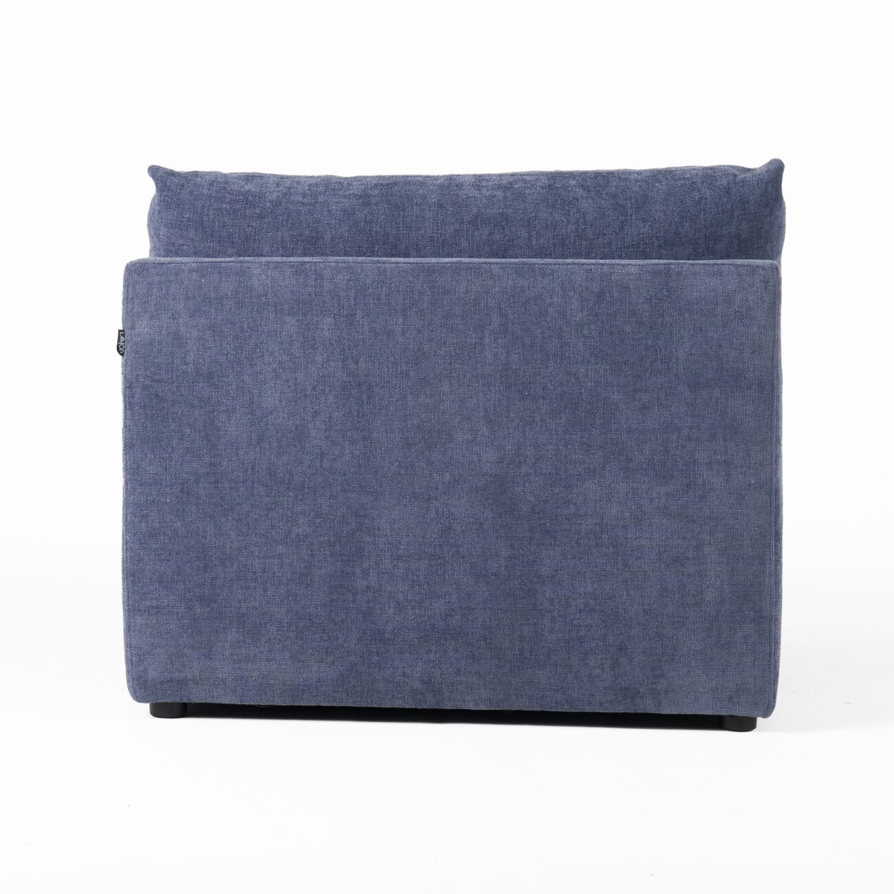 Divani Casa Kinsey - Modern Blue Fabric Modular Armless Seat - Image 4