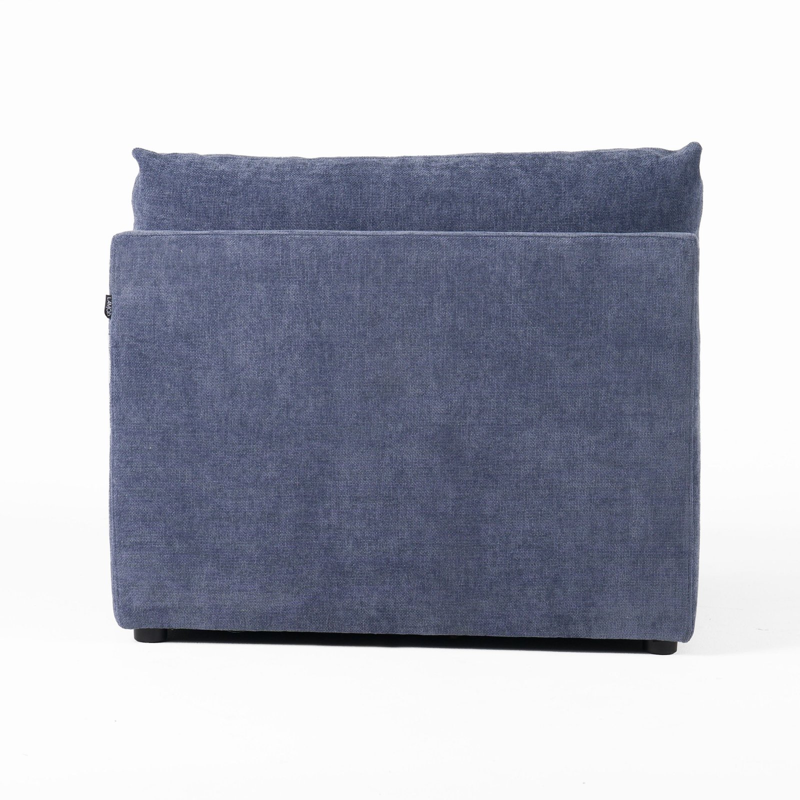 Divani Casa Kinsey - Modern Blue Fabric Modular Armless Seat - Image 4
