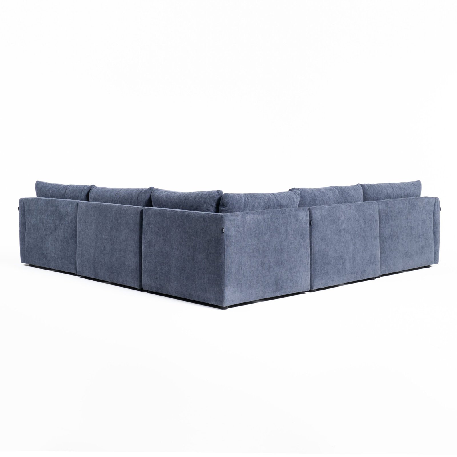 Divani Casa Kinsey - Modern Blue Fabric Modular Sectional Sofa - Image 4