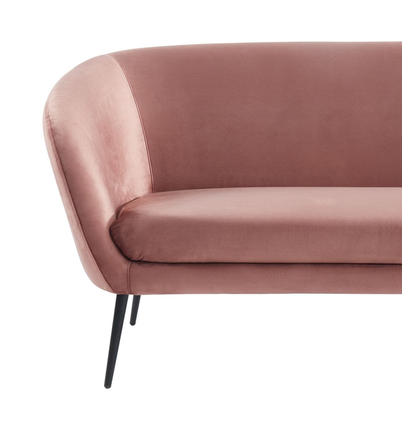 Divani Casa Koeing - Modern Coral Fabric Sofa - Image 4