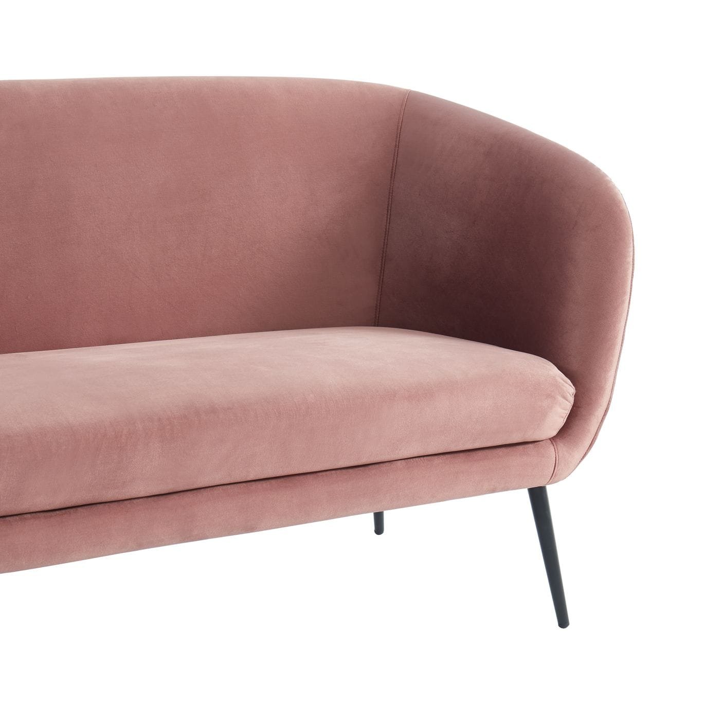 Divani Casa Koeing - Modern Coral Fabric Sofa - Image 5