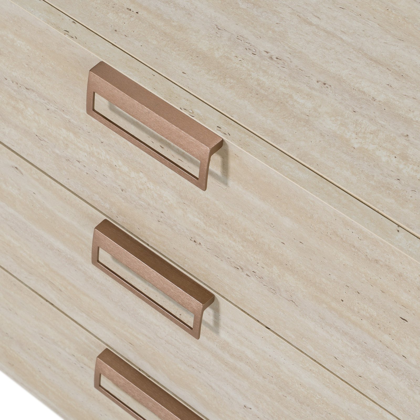 Lamod Italia Lago - Modern Faux Travertine Dresser - Image 4