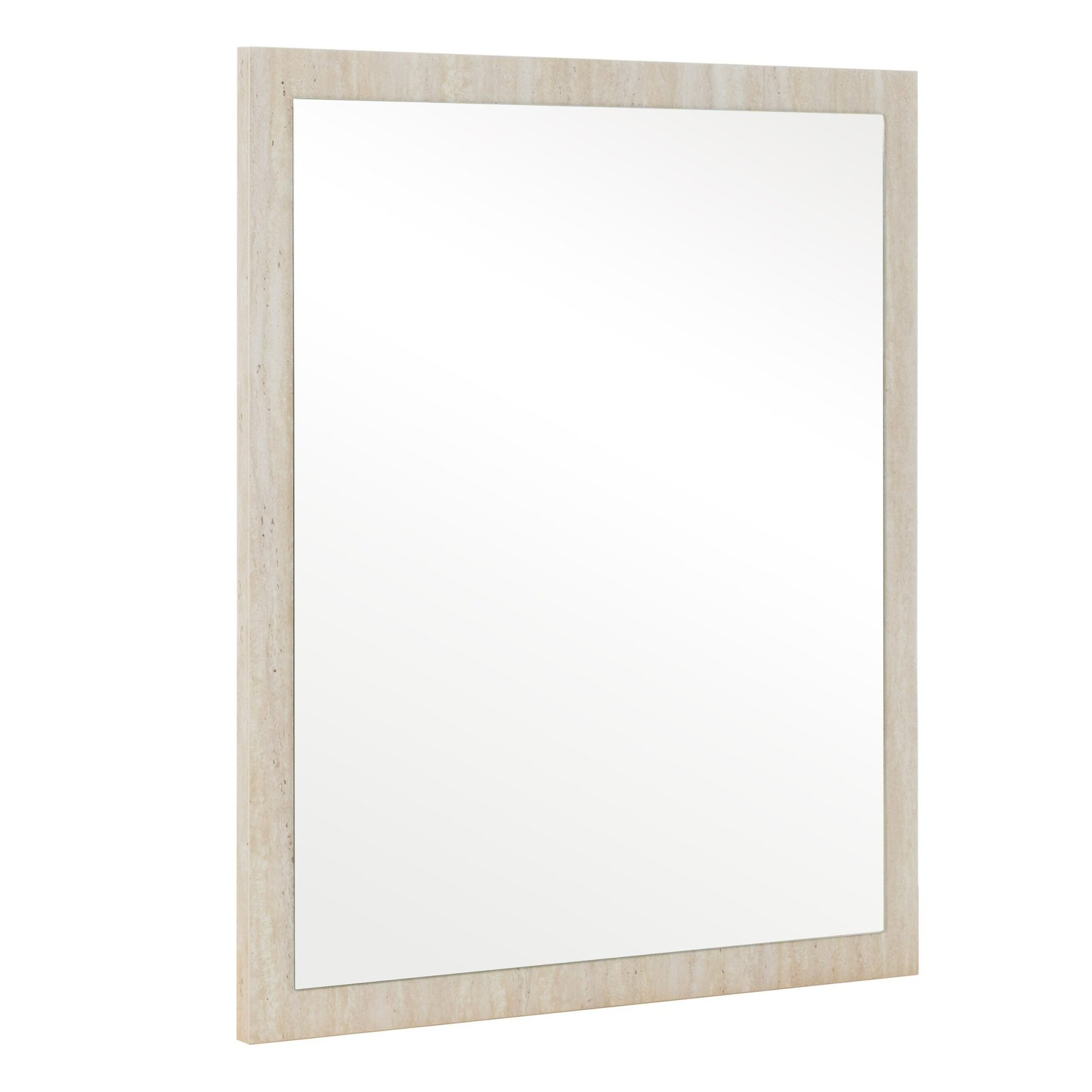 Lamod Italia Lago - Modern Faux Travertine Mirror
