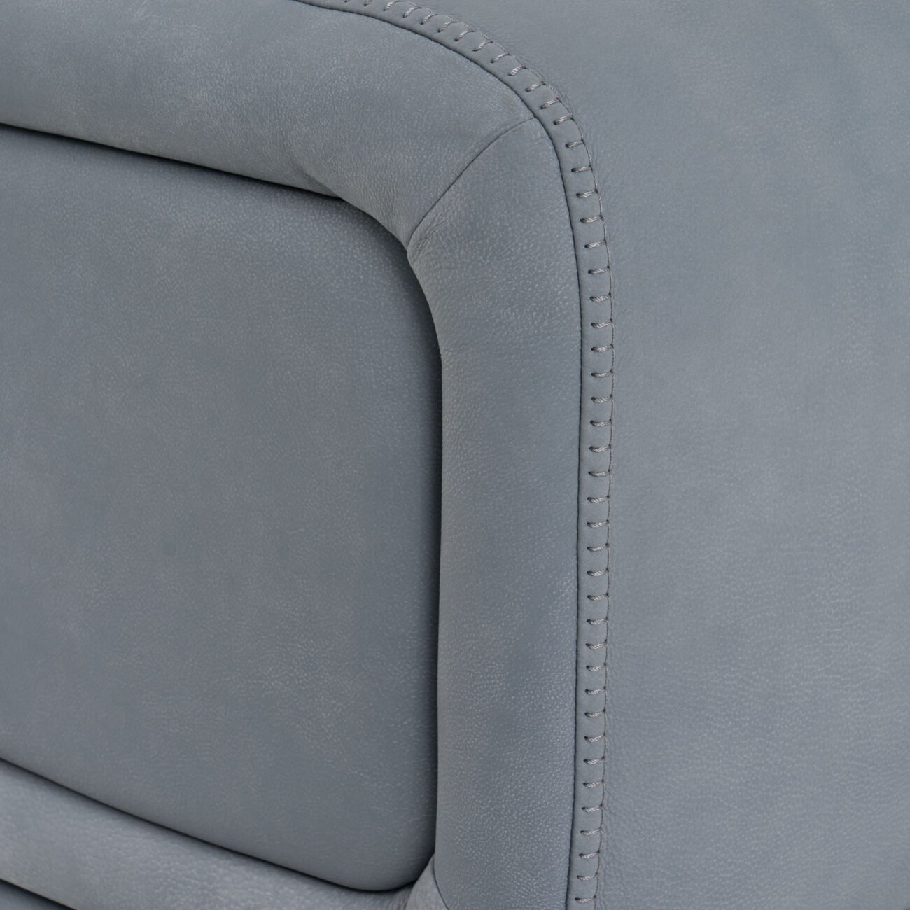 Lamod Italia Mood - Contemporary Blue Leather Right Facing Sectional Sofa - Image 5
