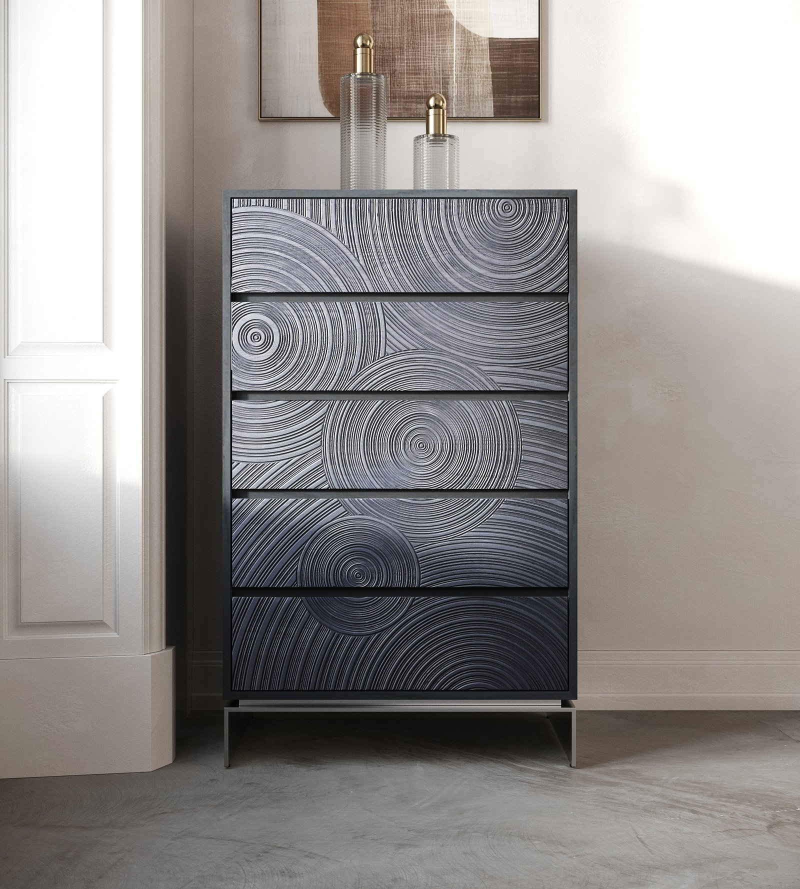 Lamod Cirque - Modern Black Ash Chest