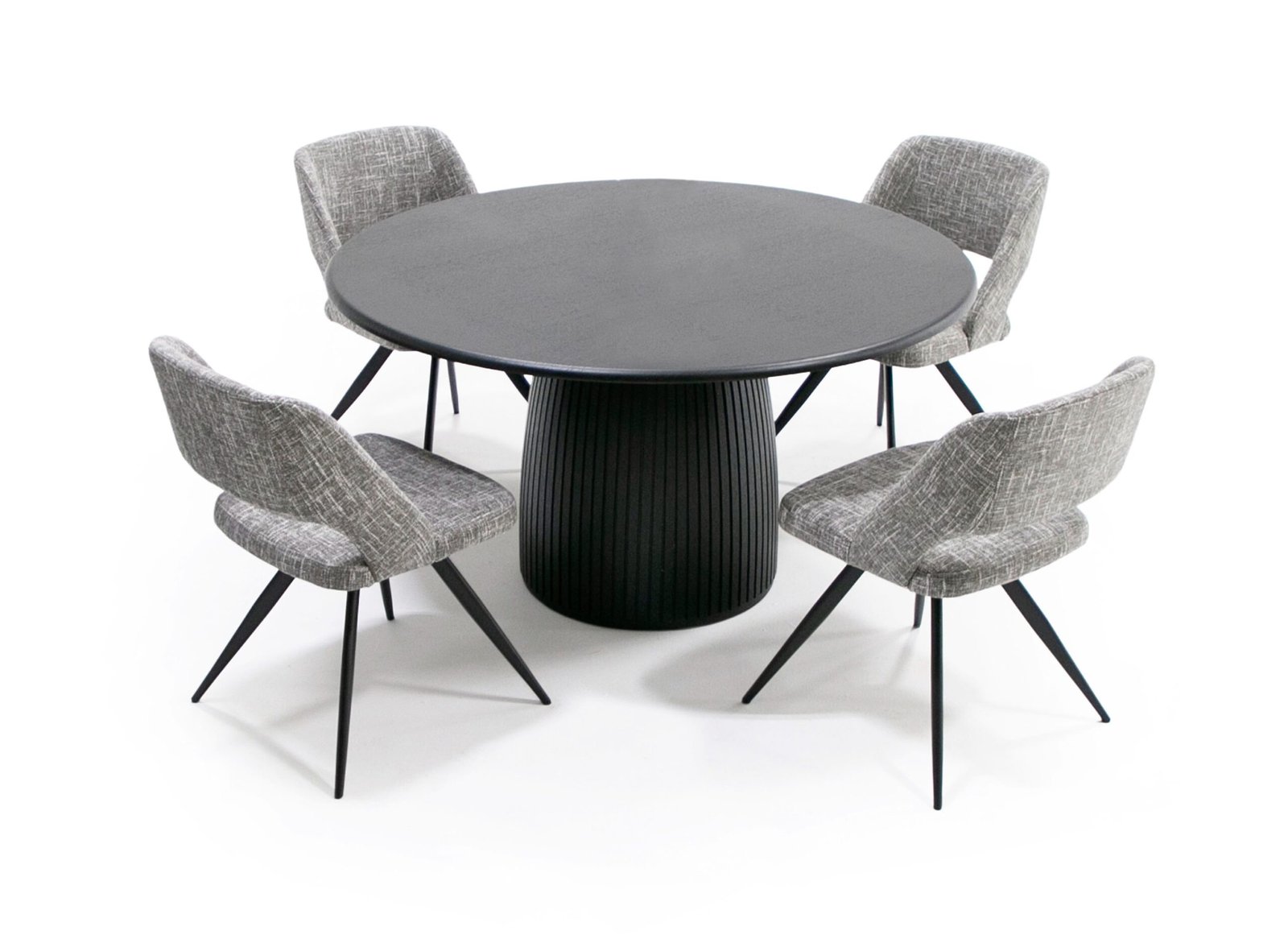 Modrest - Lander Modern Mid Century Black Oak Round Dining Table - Image 2