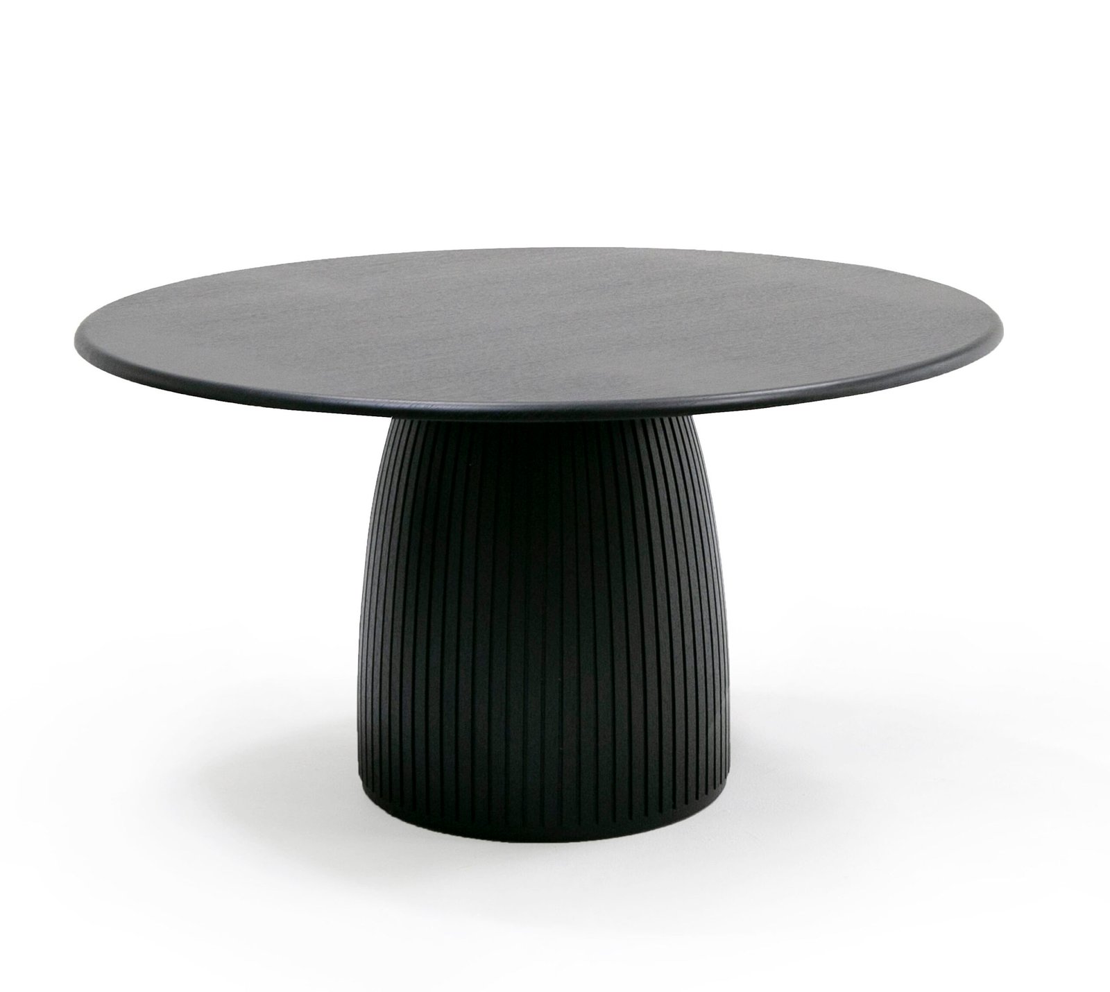 Modrest - Lander Modern Mid Century Black Oak Round Dining Table - Image 3