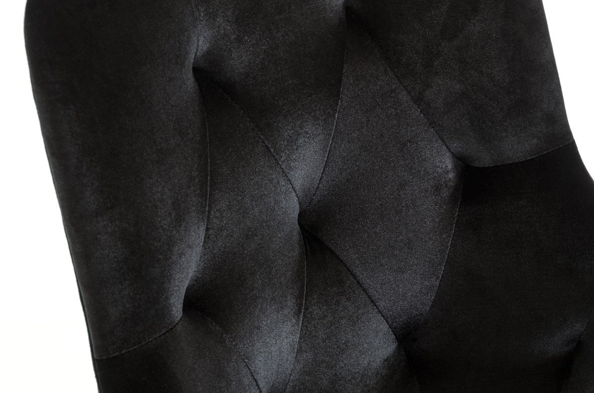 A&X Larissa Modern Black Fabric Dining Chair - Image 3