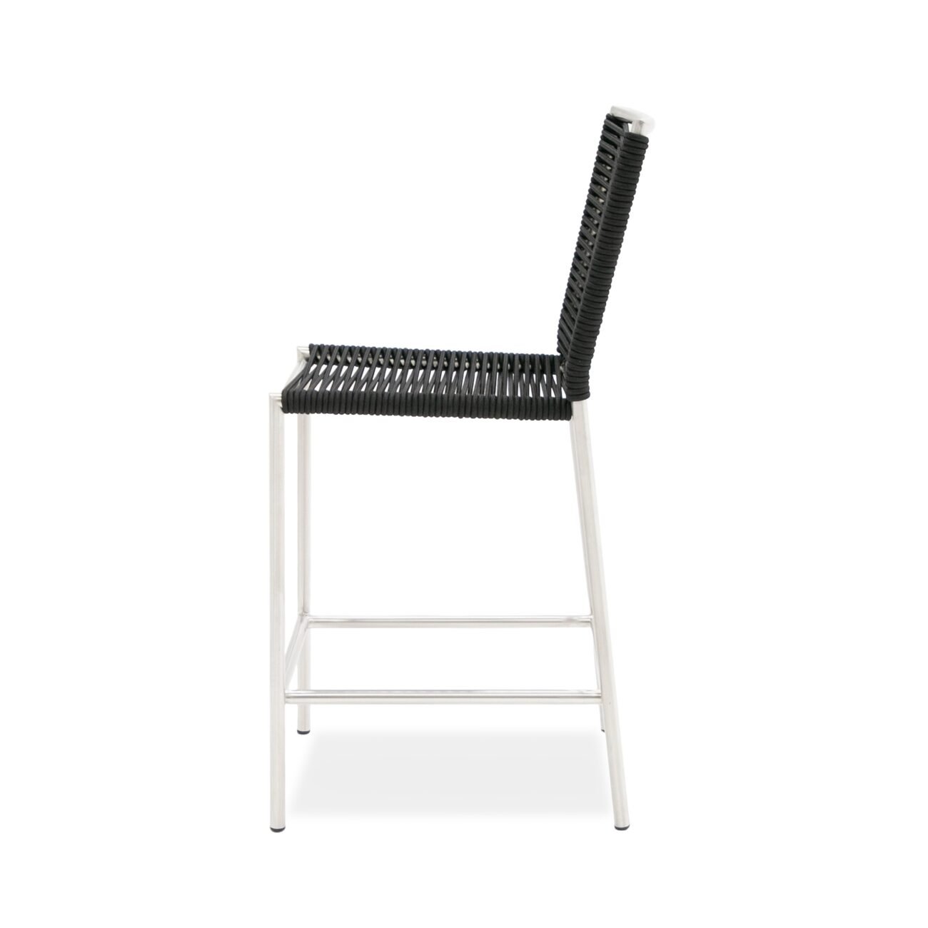Modrest Lathrop - Modern Outdoor Black Counter Stool - Image 2