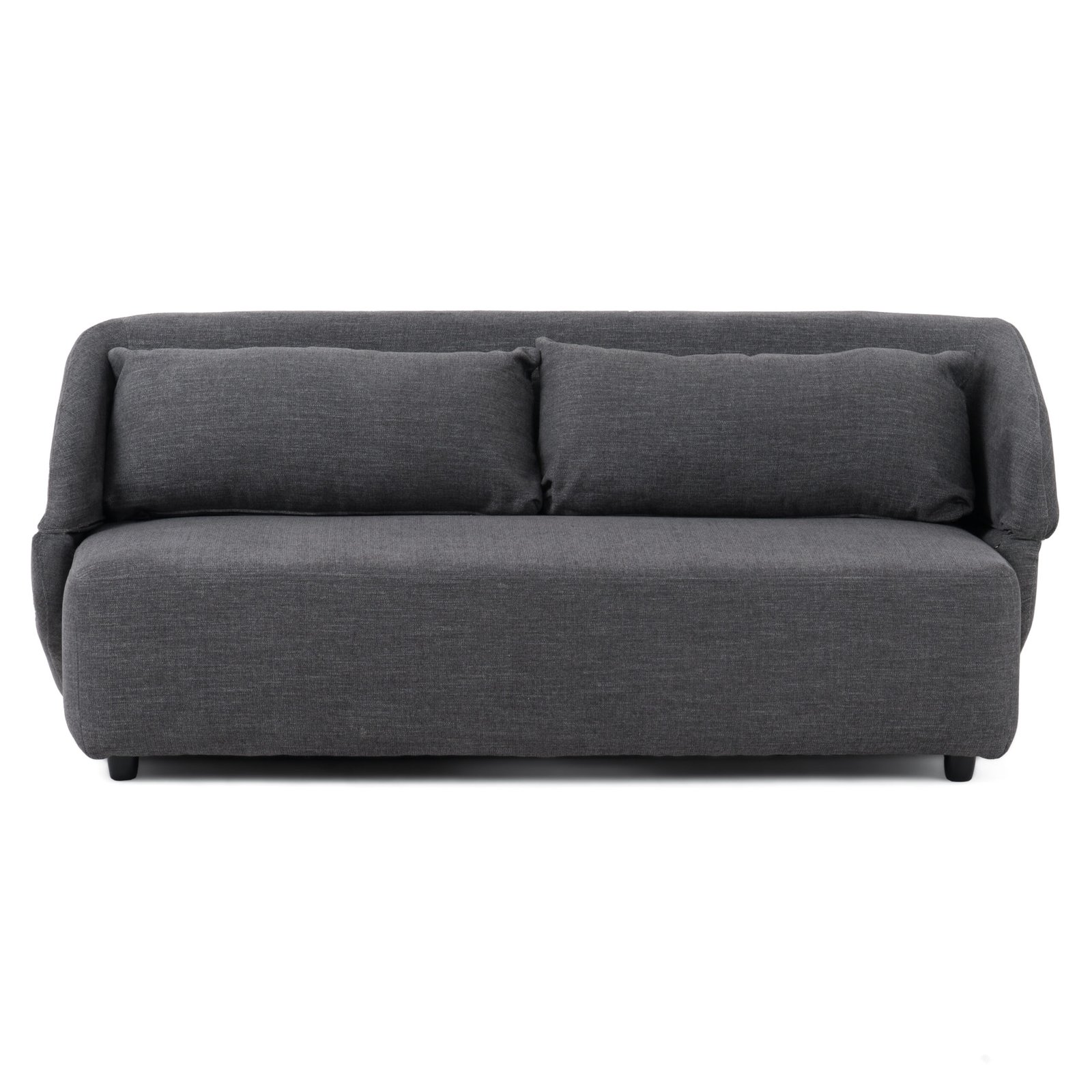 Divani Casa Lerner - Modern Dark Grey Fabric Sofa Bed - Image 2