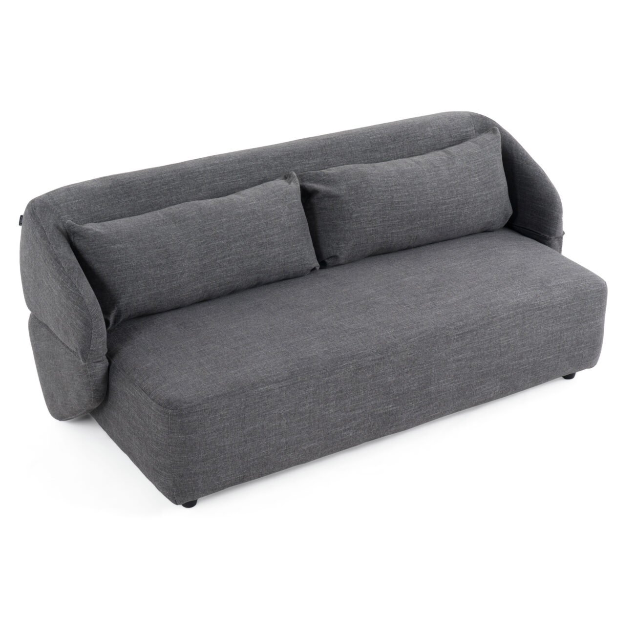 Divani Casa Lerner - Modern Dark Grey Fabric Sofa Bed - Image 4