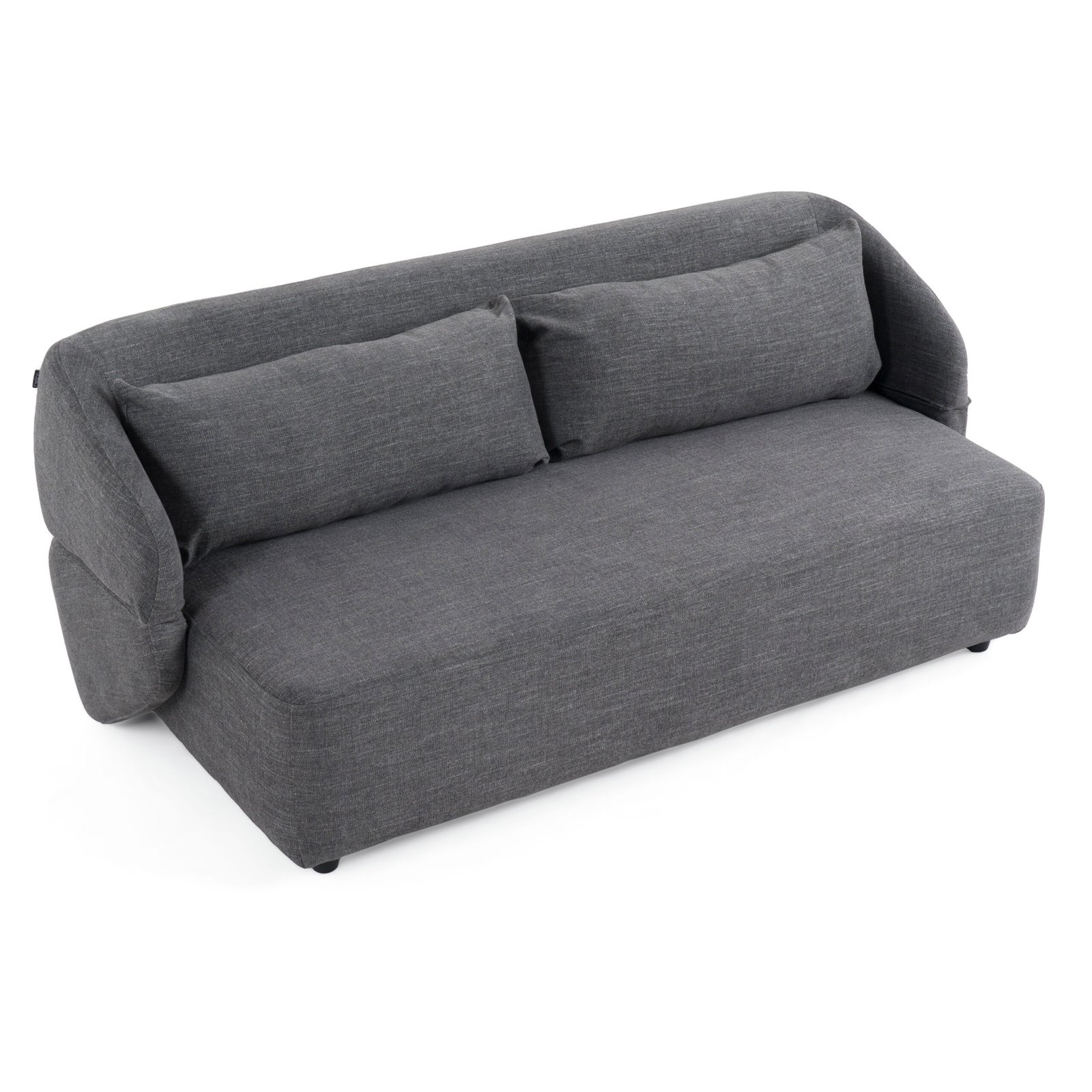Divani Casa Lerner - Modern Dark Grey Fabric Sofa Bed - Image 4
