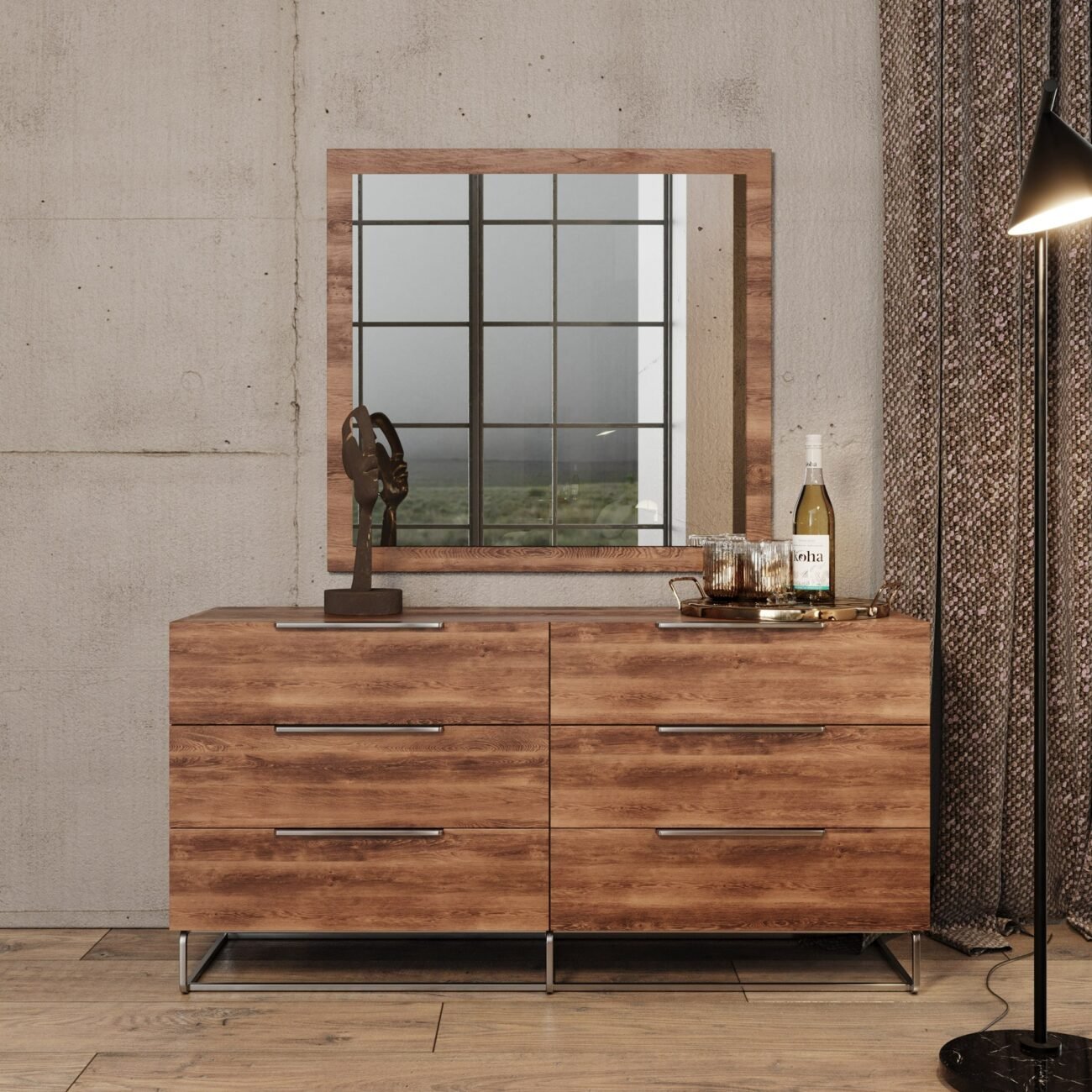 Nova Domus Lorenzo Italian Modern Light Oak 4-Piece Bedroom Set - Image 2