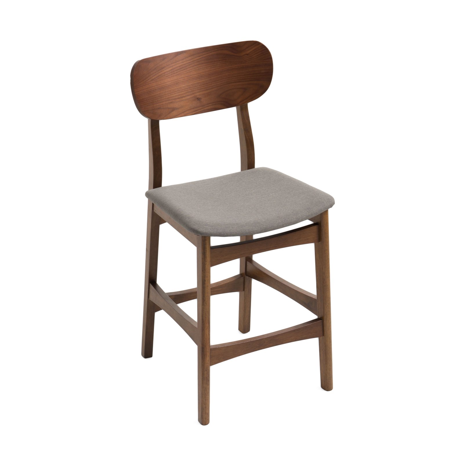 Modrest Lynn - Modern Grey & Walnut Counter Chair (Set of 2) - Image 3
