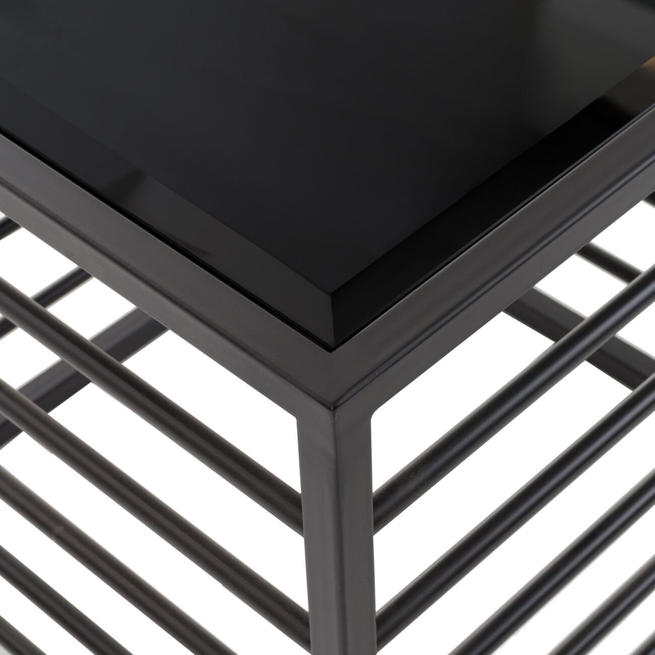 Modrest Malvo - Modern Black + Glass End Table - Image 3