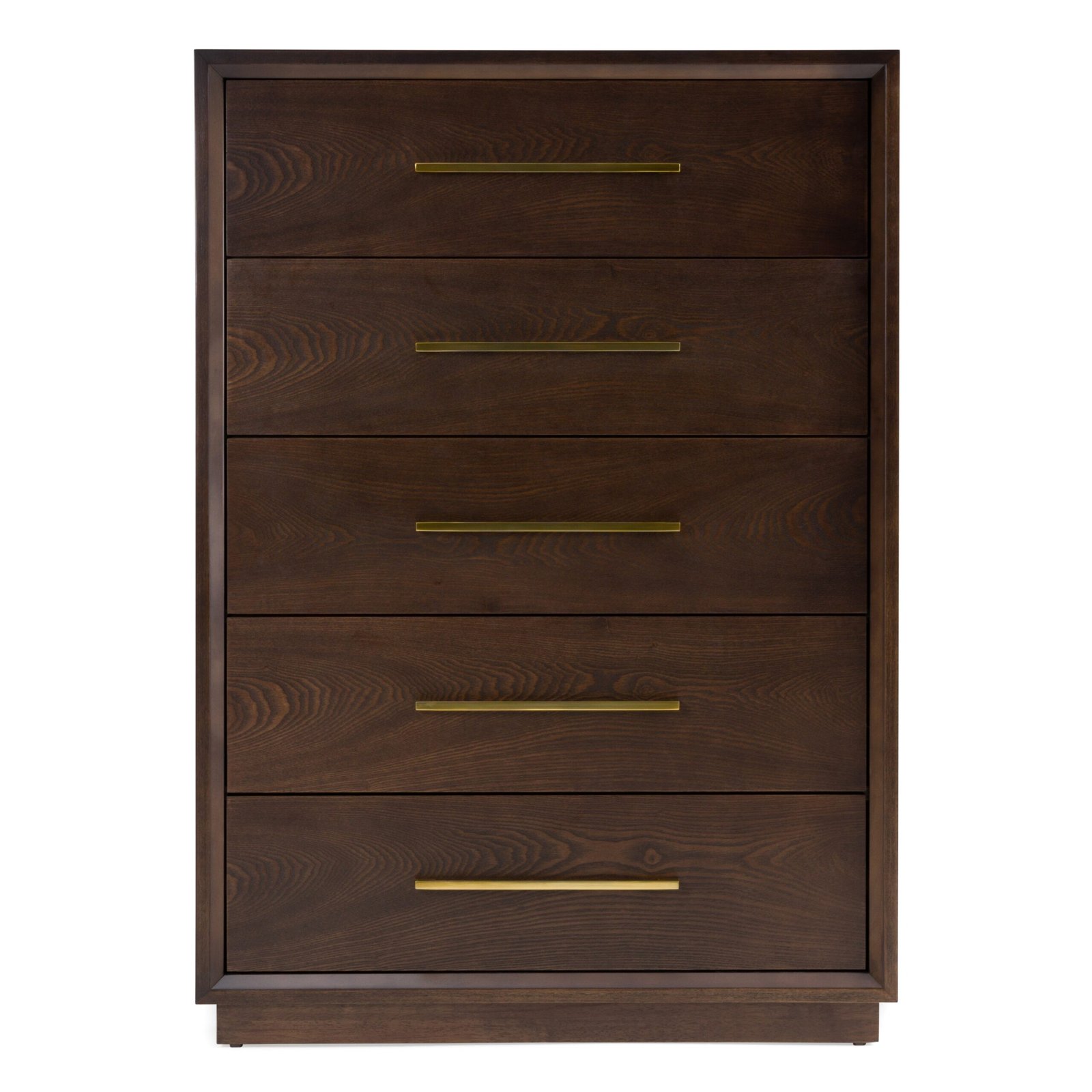Modrest Manhattan - Contemporary Brown Oak and Gold Chest - Image 5