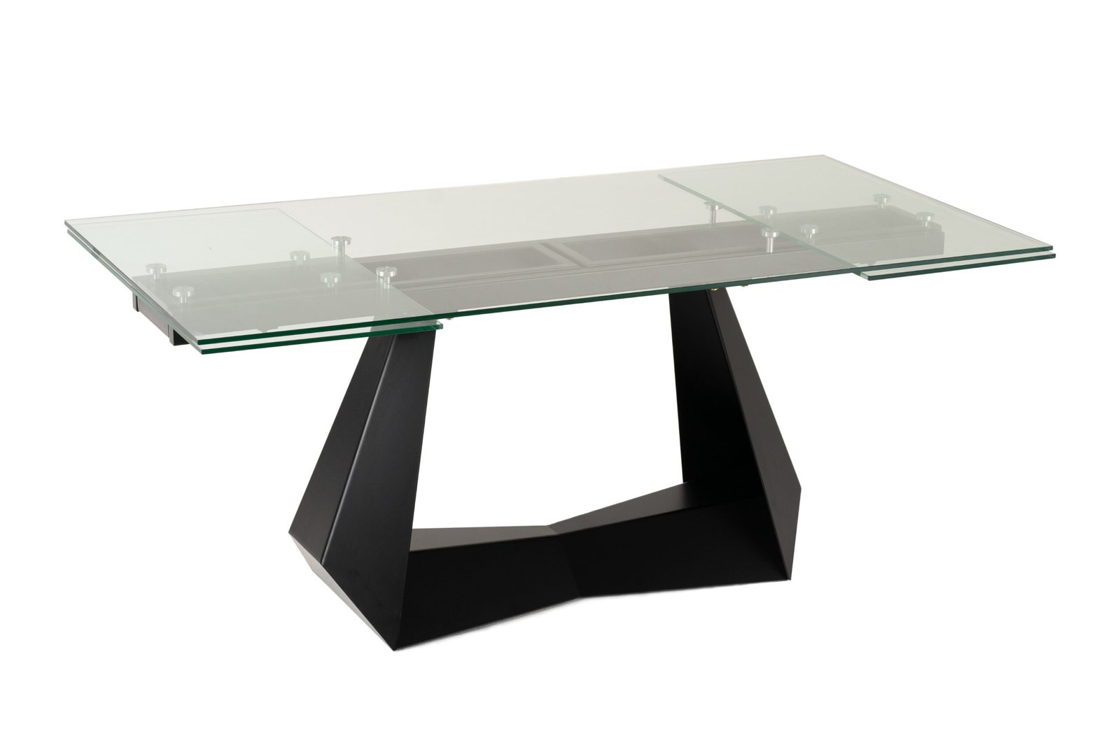 Modrest Maroney - Modern Black and Glass Extendable 70.5"/106" Dining Table - Image 2