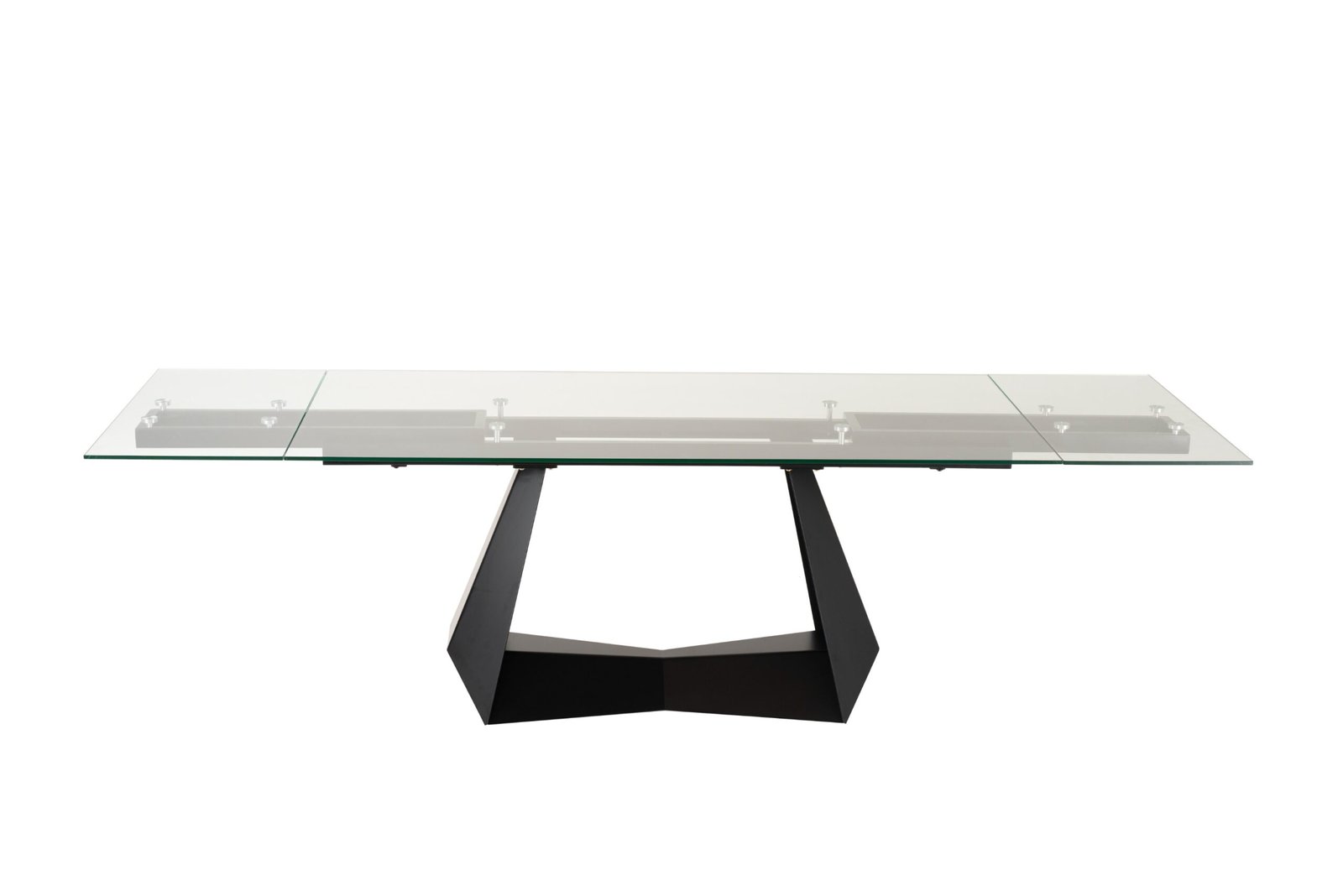 Modrest Maroney - Modern Black and Glass Extendable 70.5"/106" Dining Table - Image 3