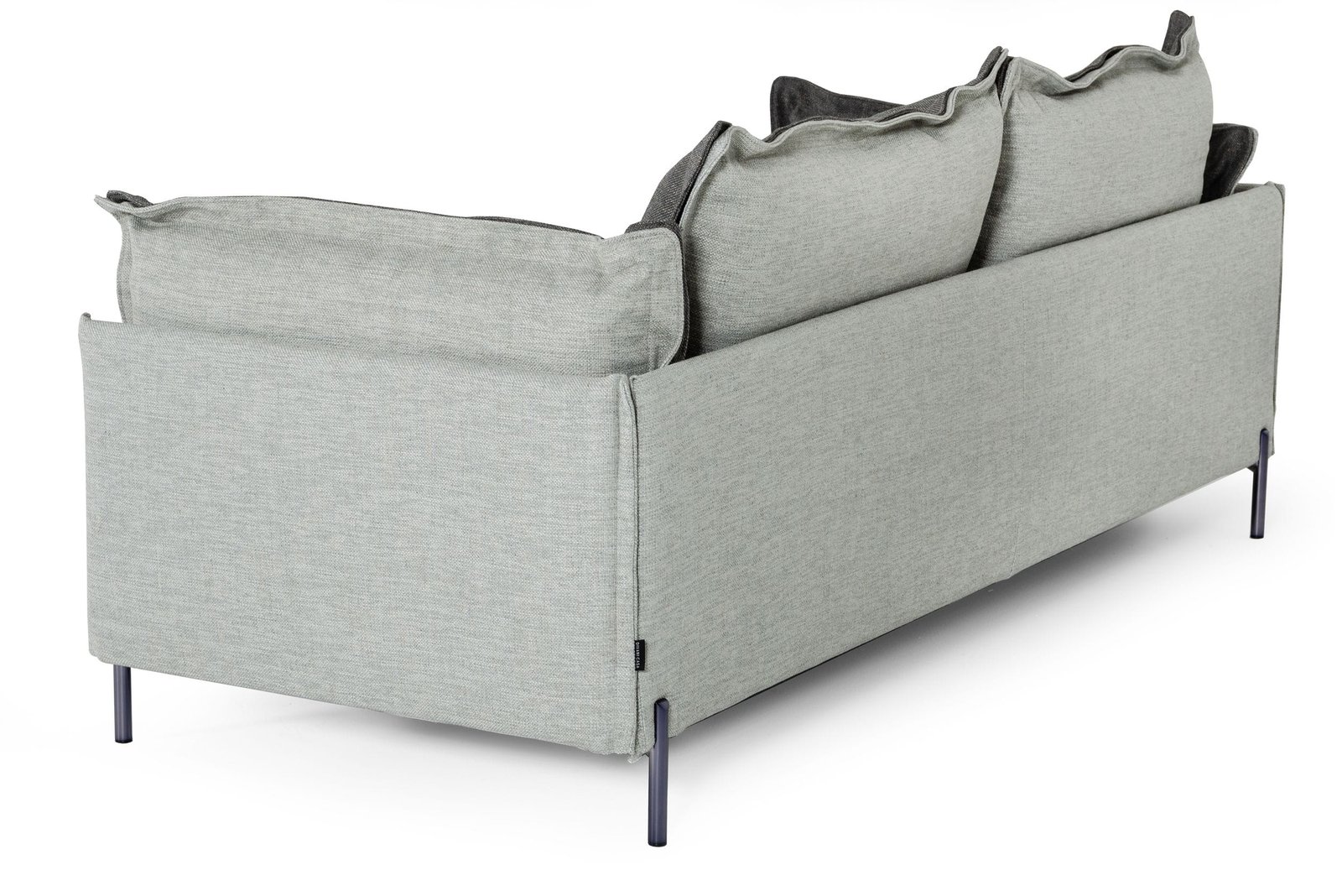 Divani Casa Mars - Modern Grey & Dark Grey Fabric Sofa - Image 4