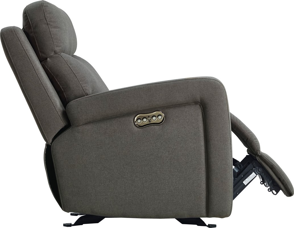 Divani Casa Shaw Modern Grey Fabric Recliner Chair