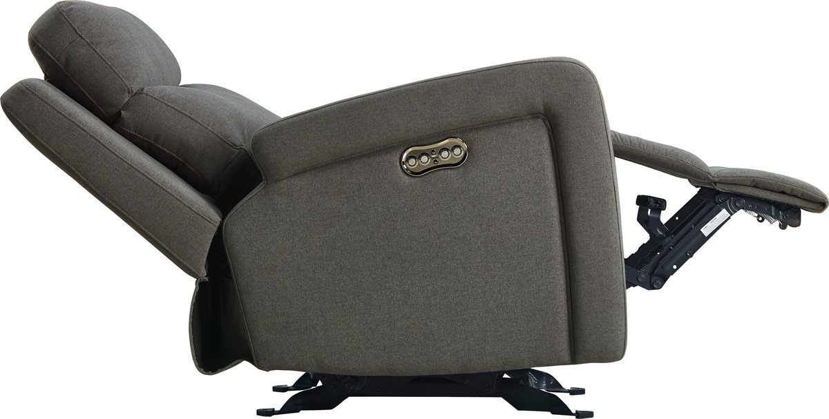 Divani Casa Shaw Modern Grey Fabric Recliner Chair - Image 3