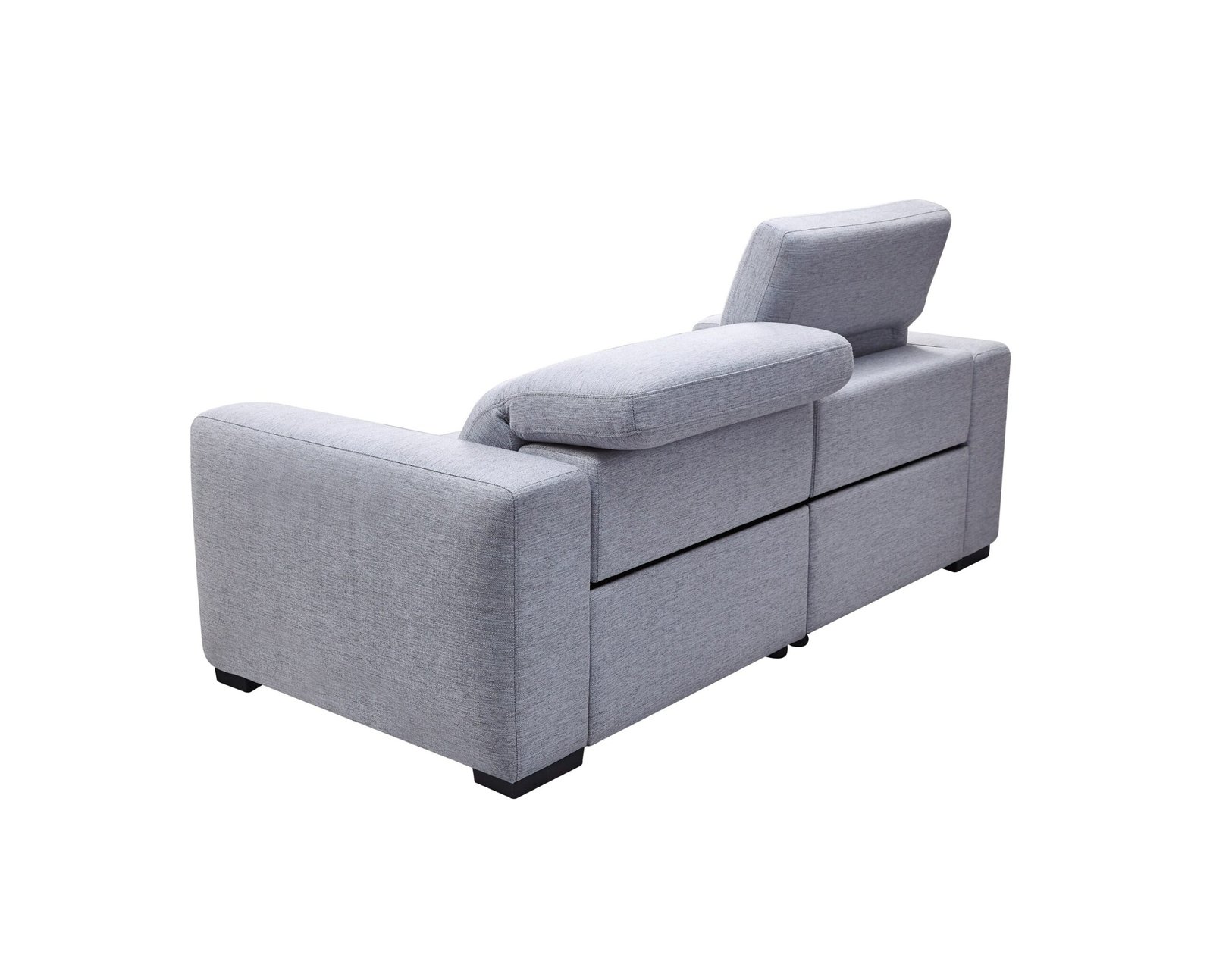 Divani Casa Bode - Modern Grey Fabric Sofa with 2 Recliners - Image 2