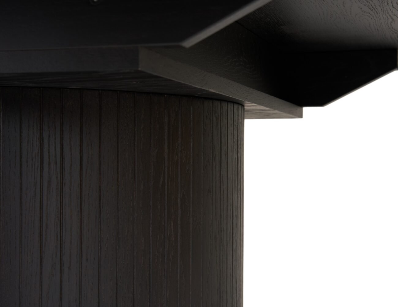 Modrest Miami - Modern Black Oak Round Dining Table With Extension - Image 5