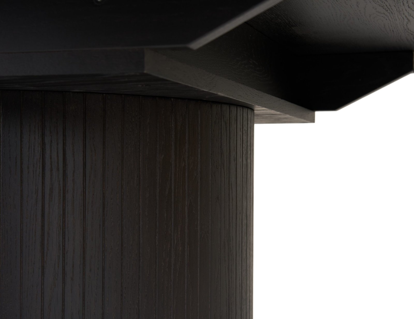 Modrest Miami - Modern Black Oak Round Dining Table With Extension - Image 5