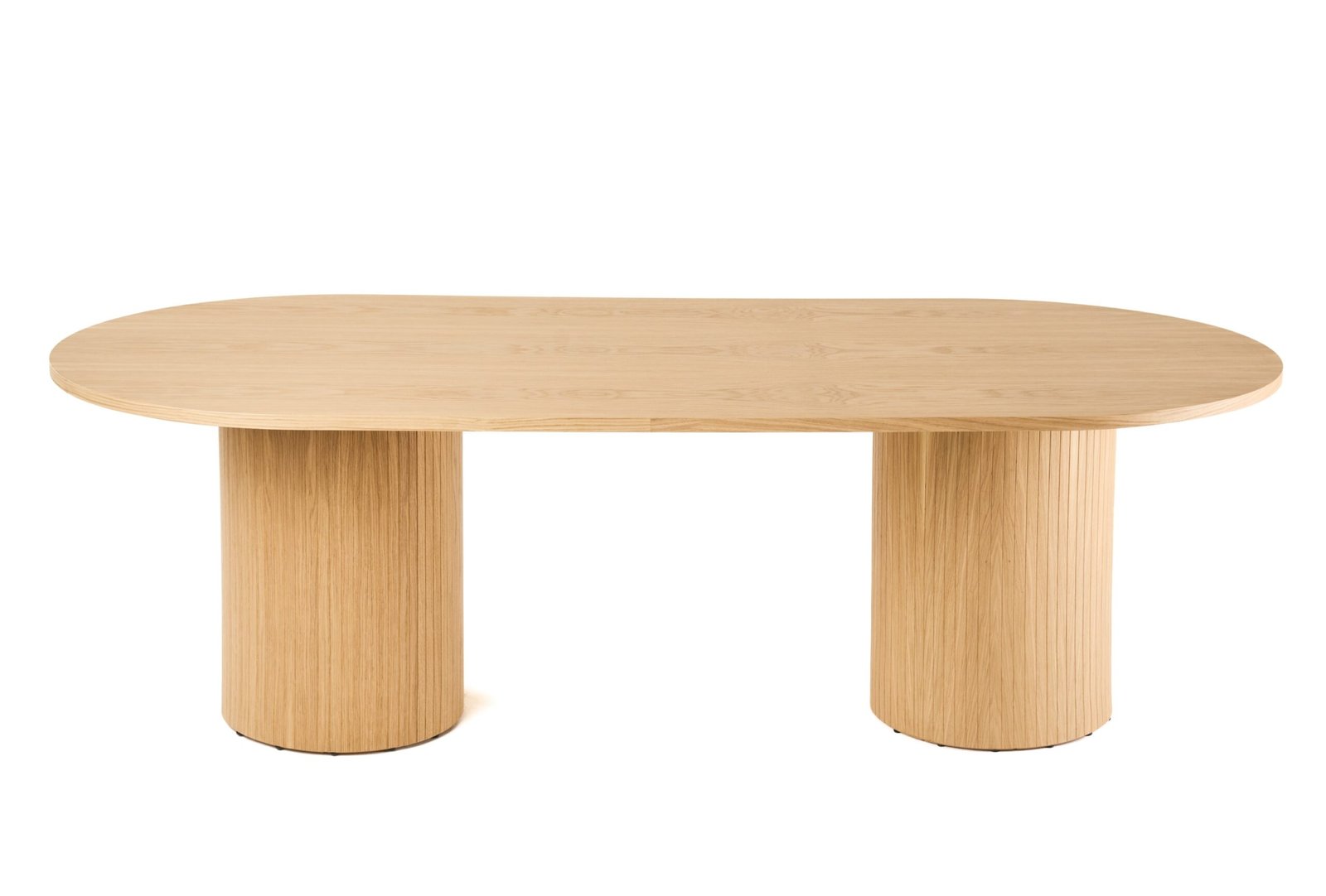 Modrest Miami - Modern Natural Oak Oval Dining Table - Image 2