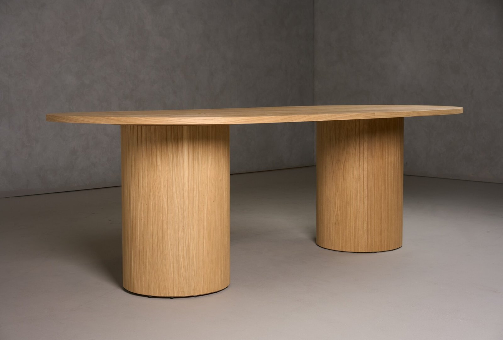 Modrest Miami - Modern Natural Oak Oval Dining Table