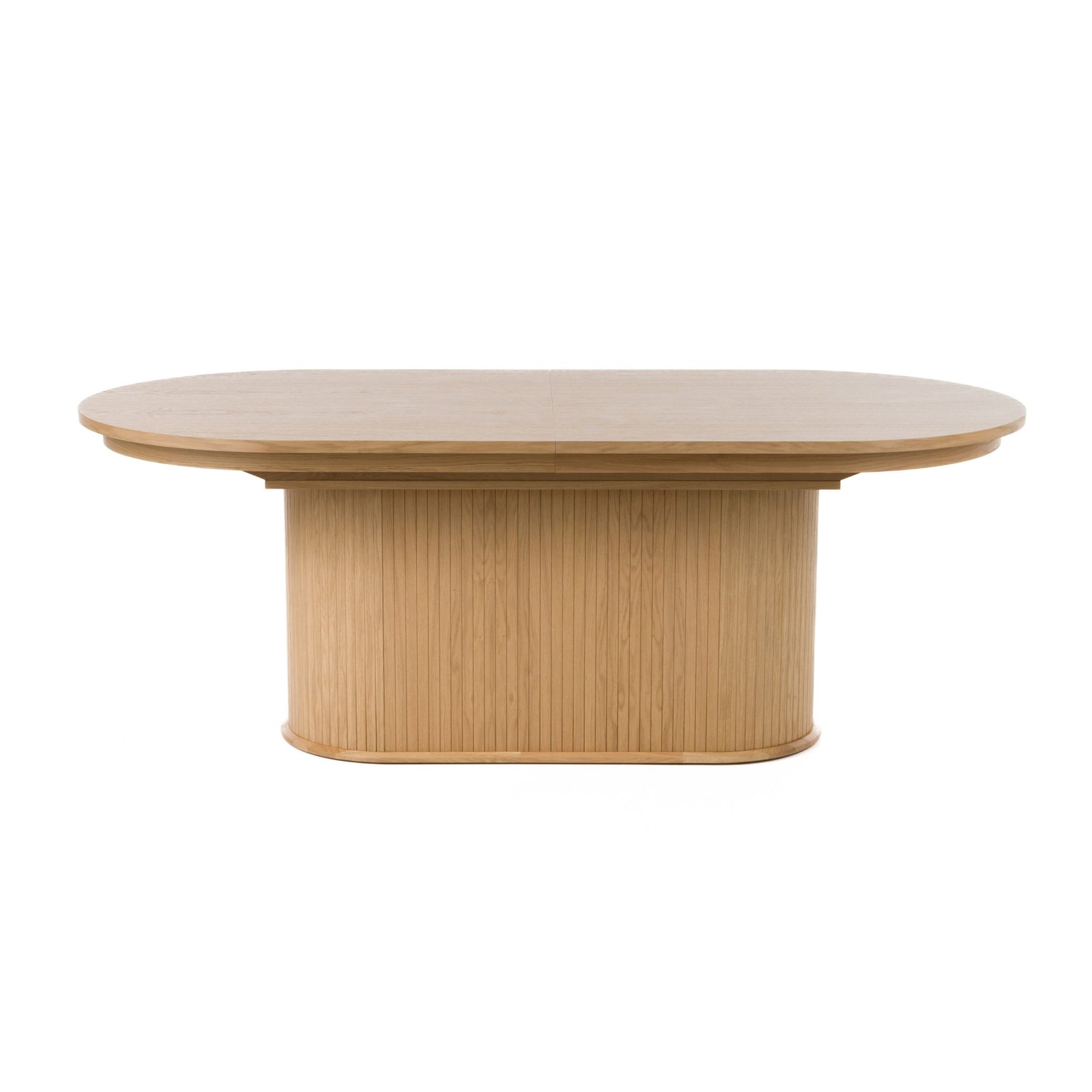 Modrest Milan Modern Natural Oak Dining Table With Extension - Image 5
