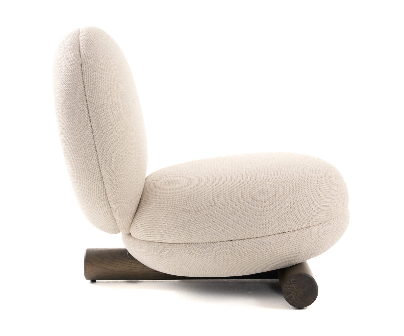Modrest Minto - Contemporary Off-White Fabric Accent Chair - Image 2