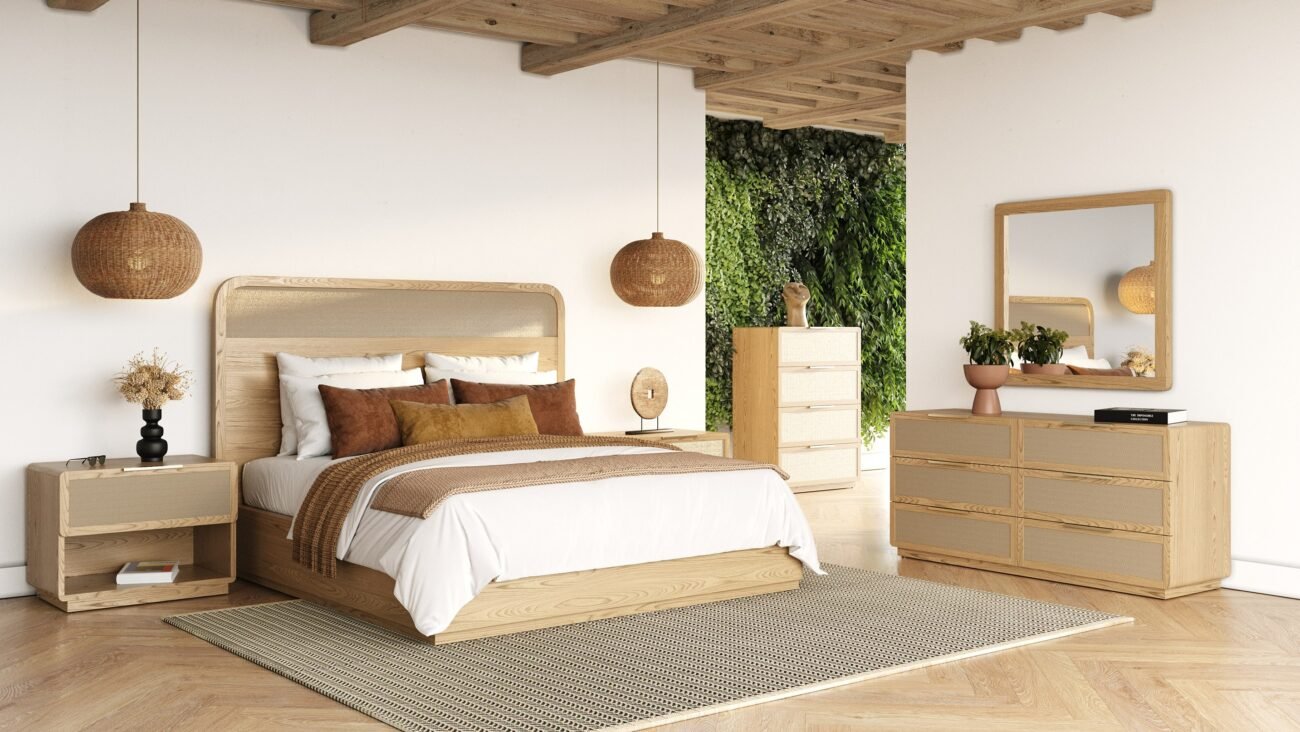 Modrest Gavin - Modern Natural Ash + Rattan Chest - Image 3