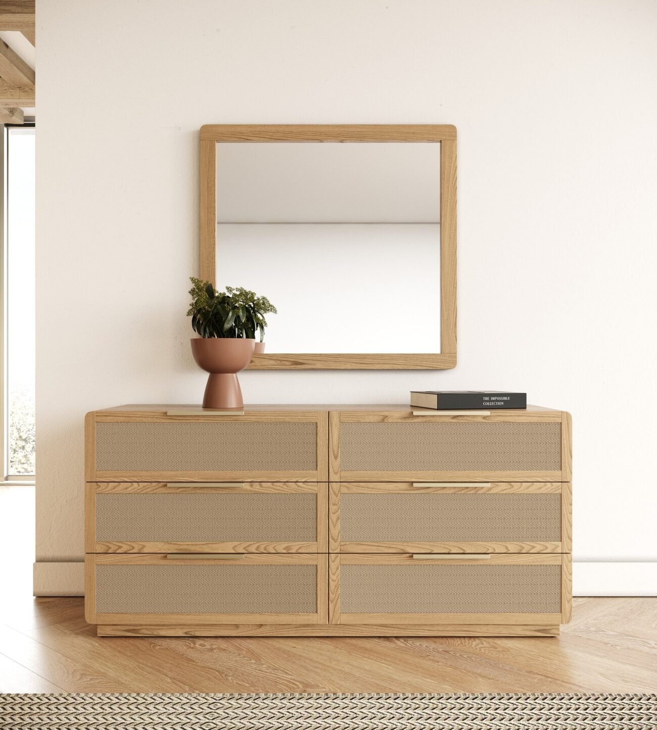 Modrest Gavin - Modern Natural Ash Mirror
