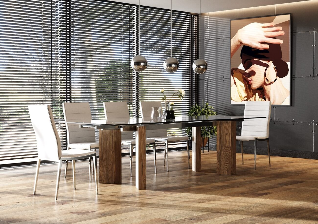 Modrest Helena -  Modern Extendable Glass Dining Table - Large - Image 5